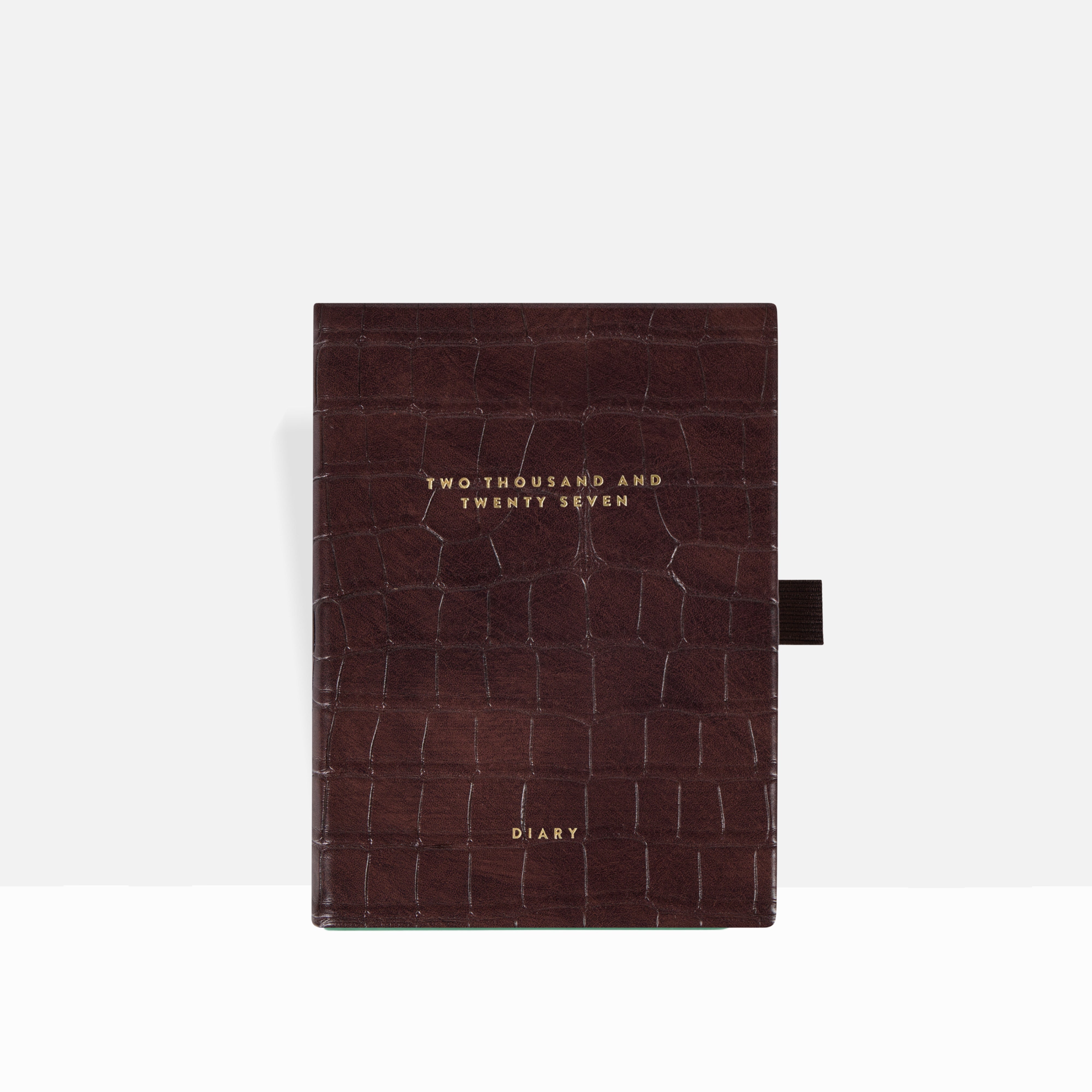 2027 A6 Diary | Espresso Croc