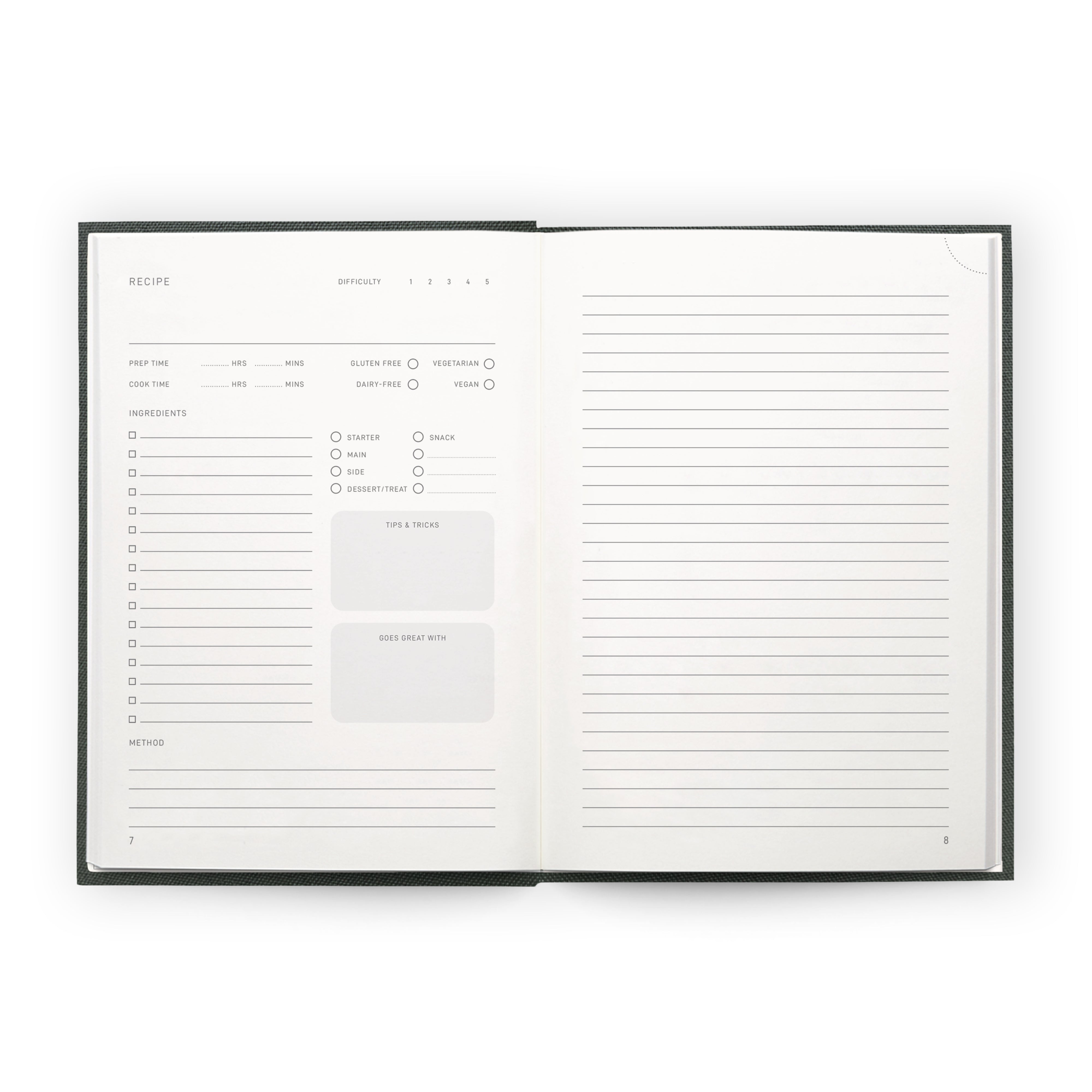 RECIPE JOURNAL - FOREST - Scribble & Dot