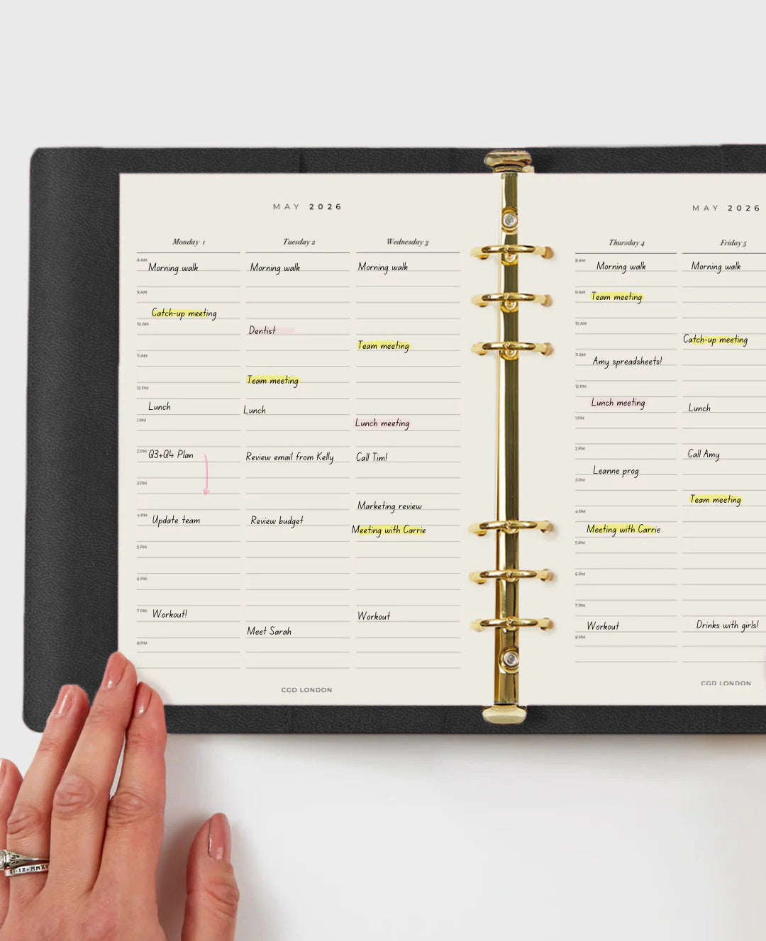 Classic Agenda - Prism Black - CGD London