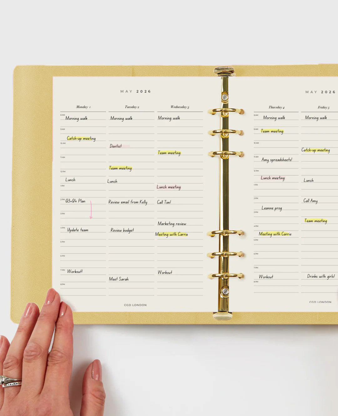Classic Agenda - Buttery Yellow - CGD London