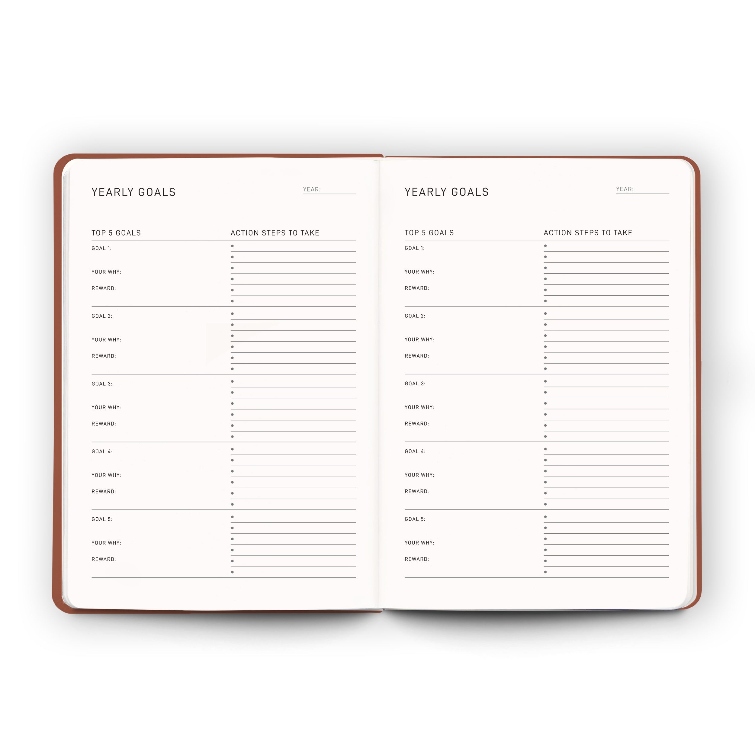 Daily Planner - Rust - Scribble & Dot