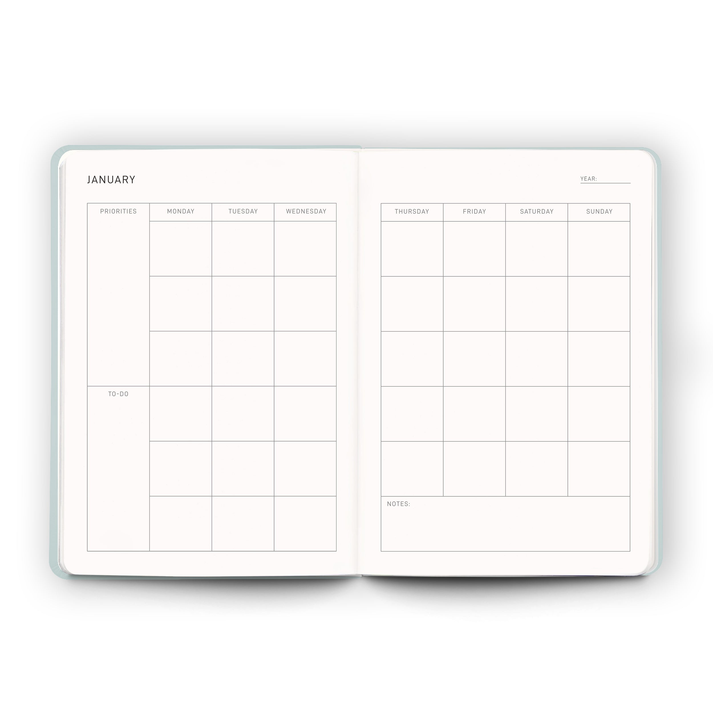 Daily Planner - Sea Sage - Scribble & Dot