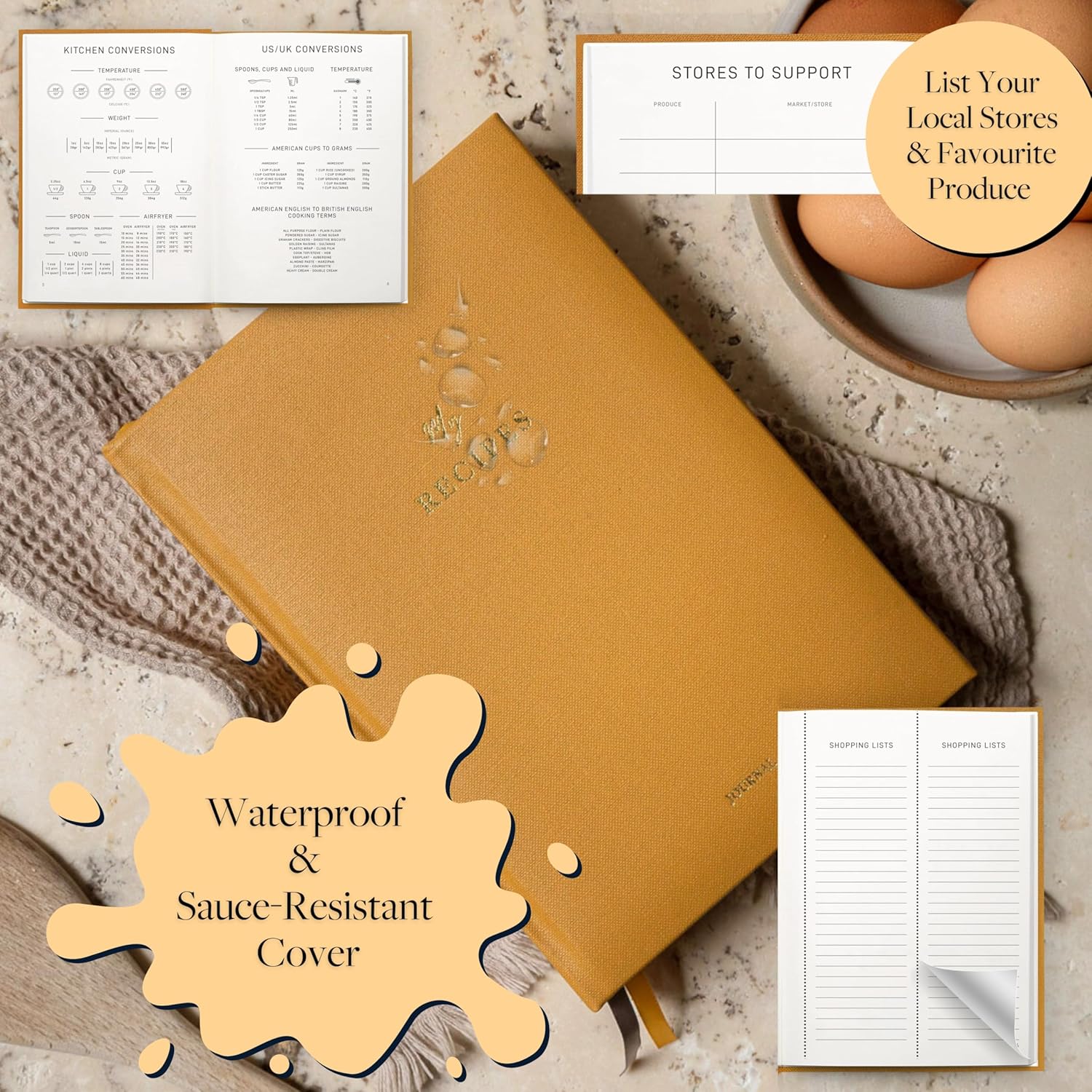 Luxury Recipe Journal Collection - Scribble & Dot