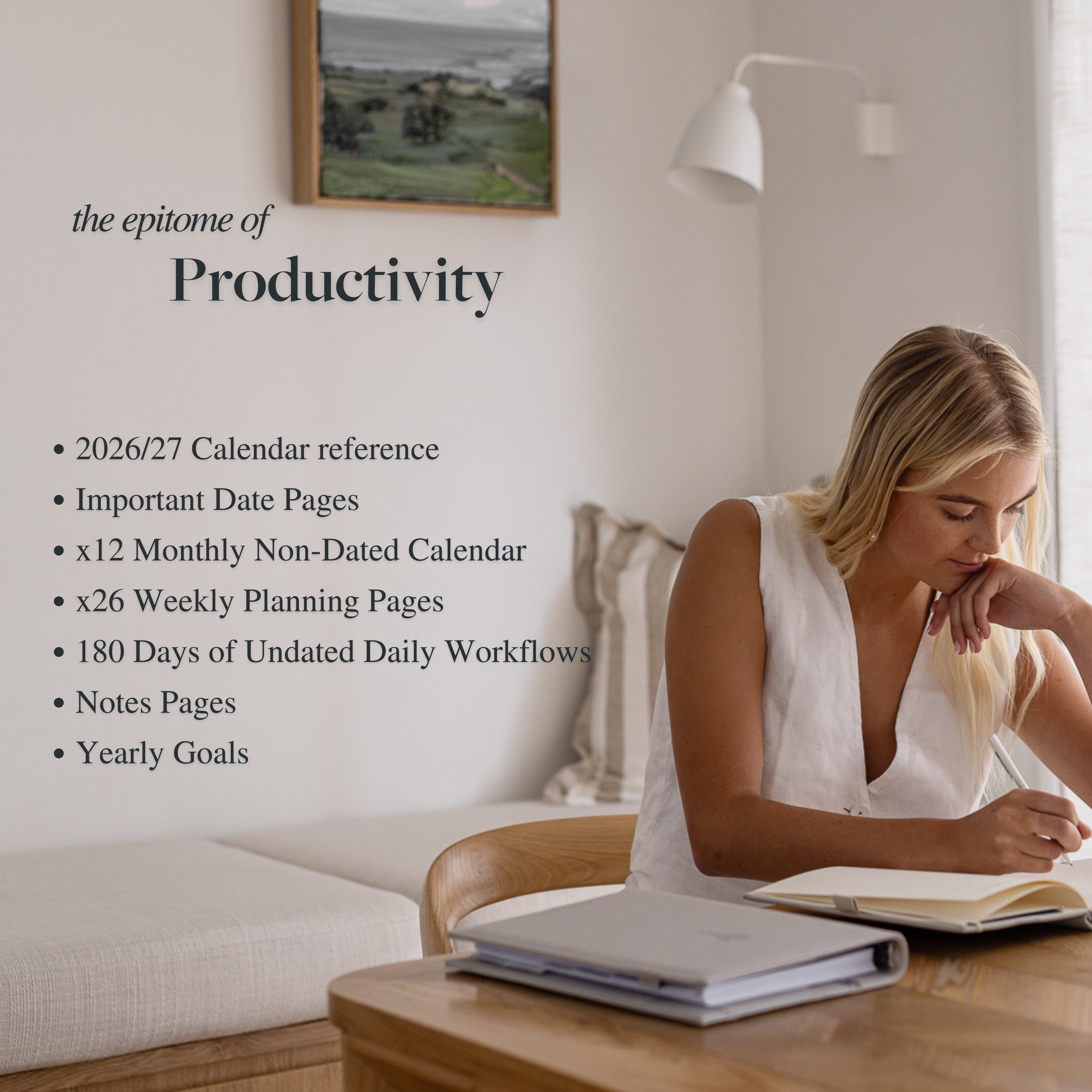 Daily Productivity Planner - Burgundy - Scribble & Dot