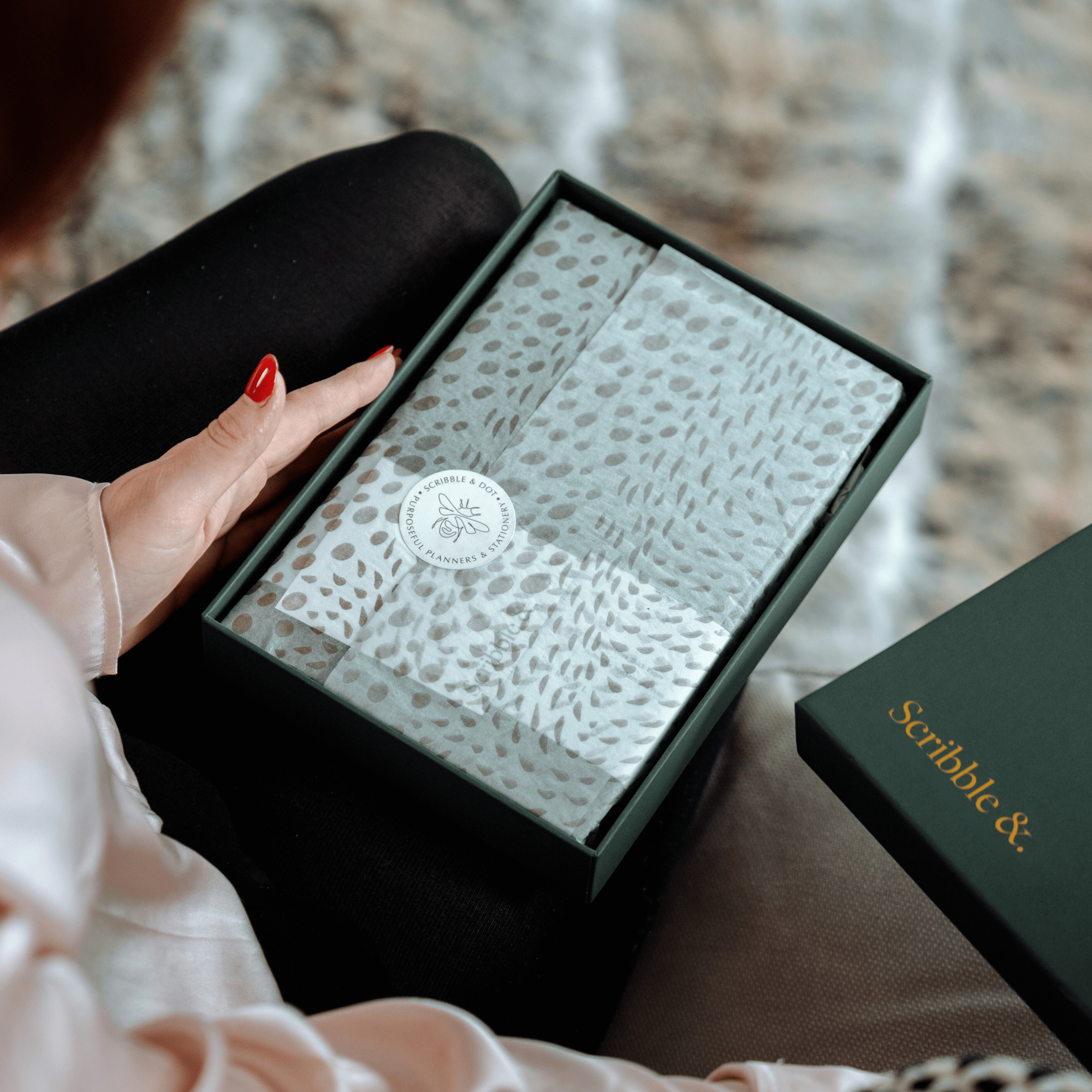 2027 A6 Diary | Savanna styled flat lay with a smartphone