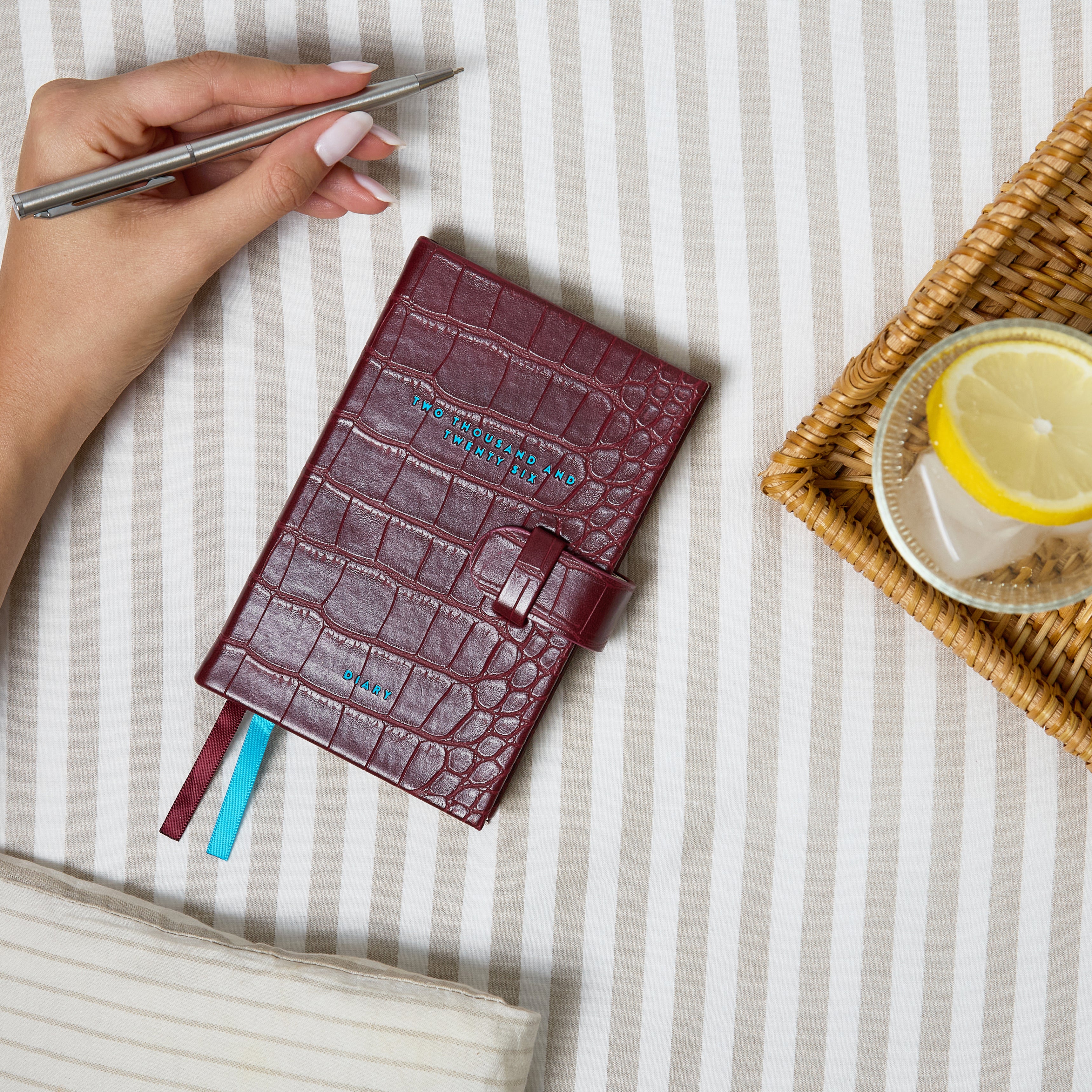Burgundy Pocket Diary 2026 - Scribble & Dot