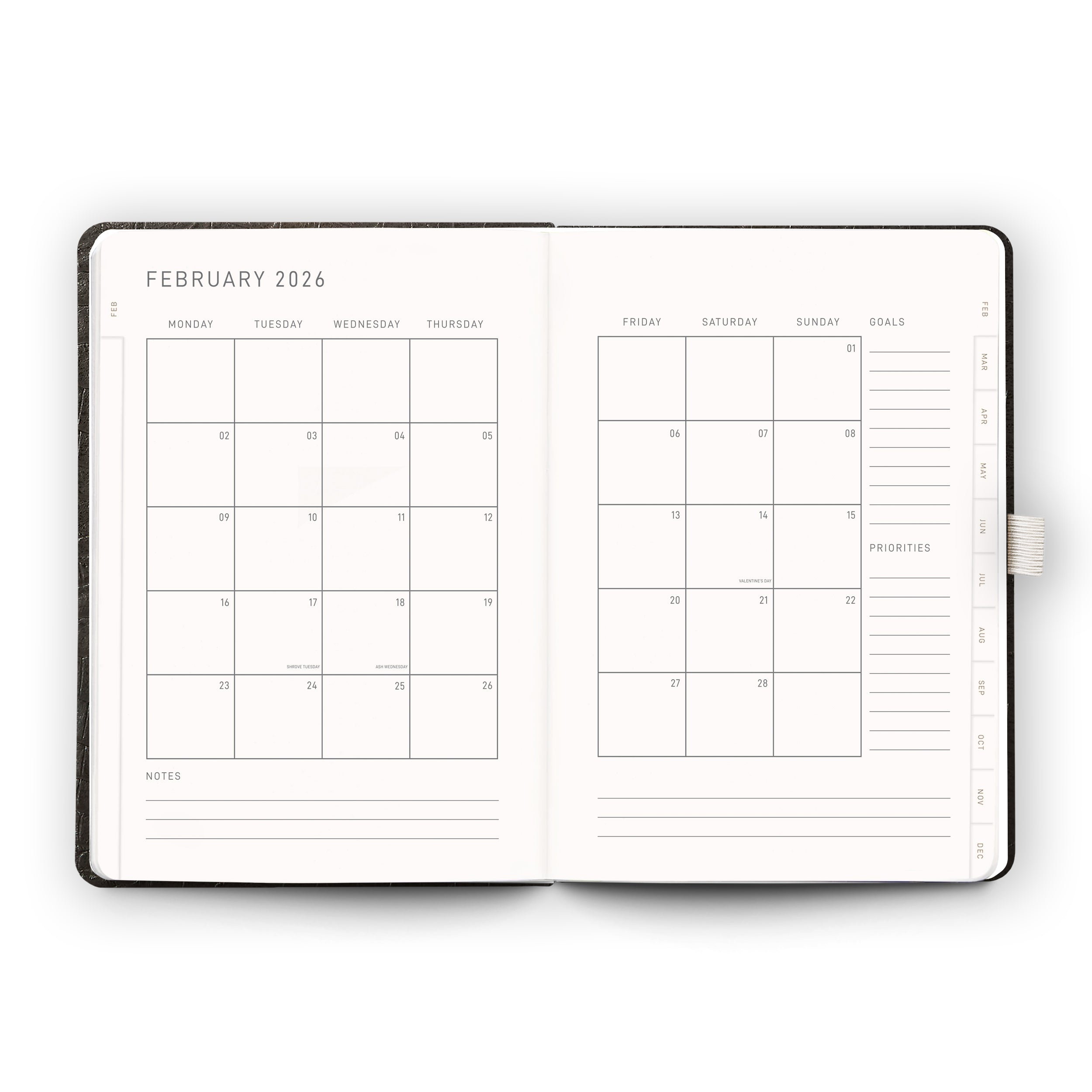 Croc - A5 2026 Diary (Weekly) - Scribble & Dot 2026 daily diary 2026 weekly planner 2026 monthly planner 2026 dated planner 2026 hardcover diary 2026 Pocket Diary 2026 Small Diary Premium Diary