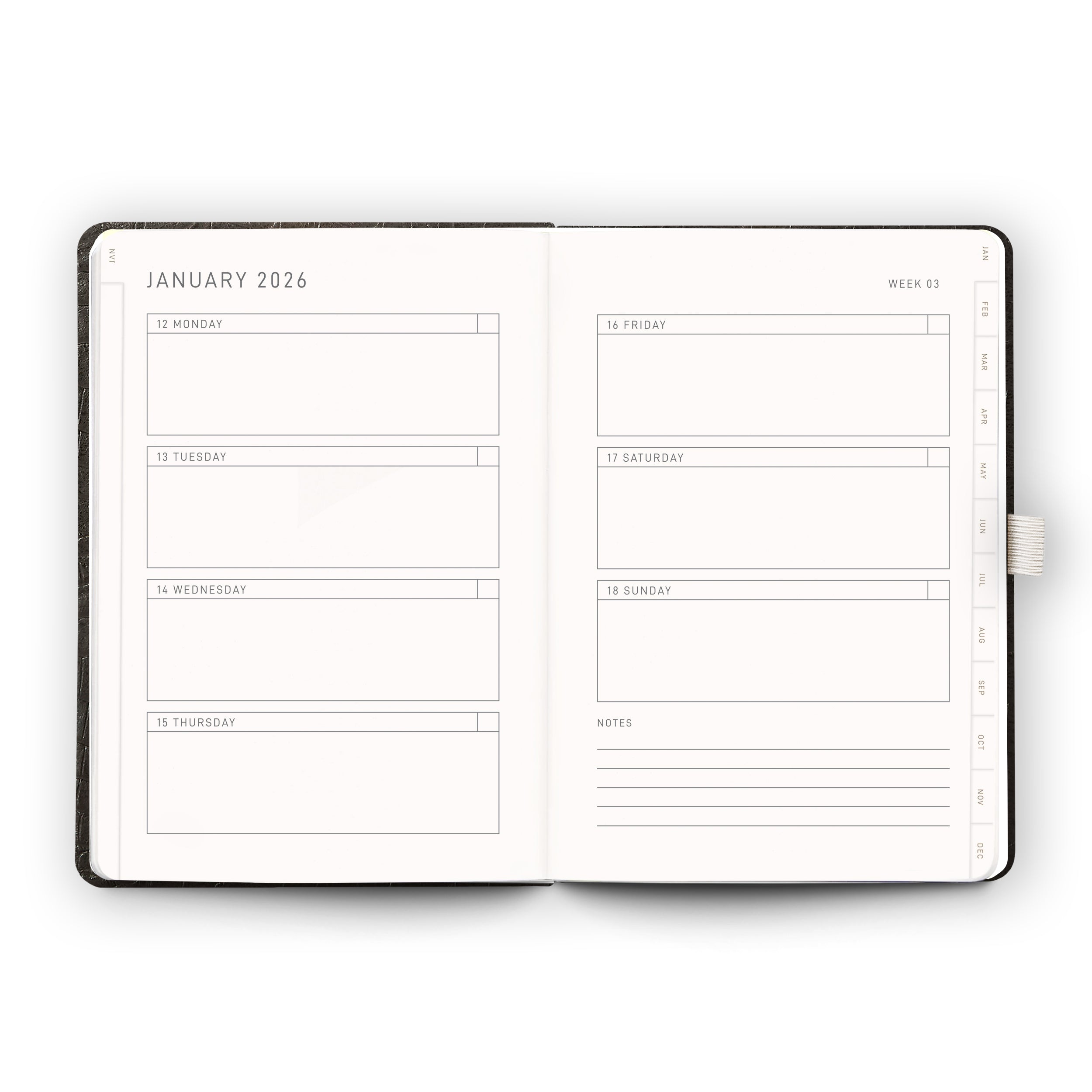 Croc - A5 2026 Diary (Weekly) - Scribble & Dot 2026 daily diary 2026 weekly planner 2026 monthly planner 2026 dated planner 2026 hardcover diary 2026 Pocket Diary 2026 Small Diary Premium Diary