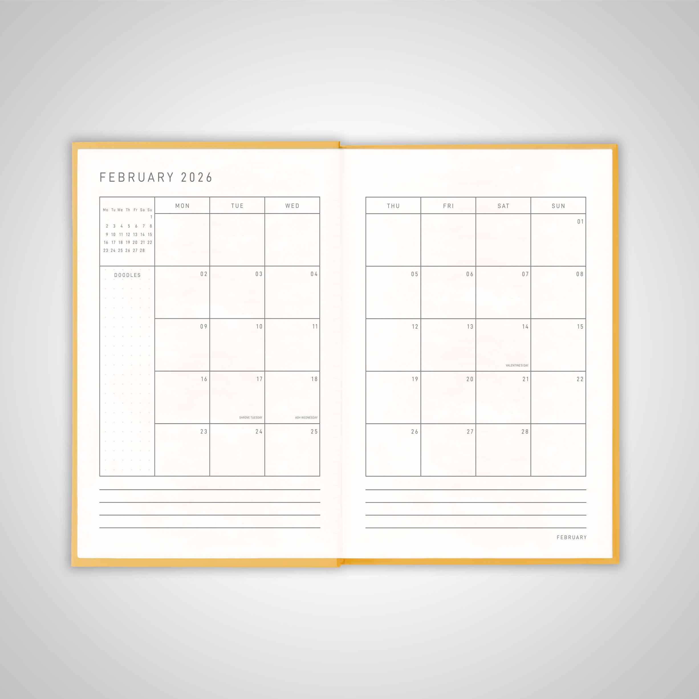 Tuscan Sun Pocket Diary 2026 - Scribble & Dot 2026 daily diary 2026 weekly planner 2026 monthly planner 2026 dated planner 2026 hardcover diary 2026 Pocket Diary 2026 Small Diary Premium Diary 2026 Diaries 2026 Diary