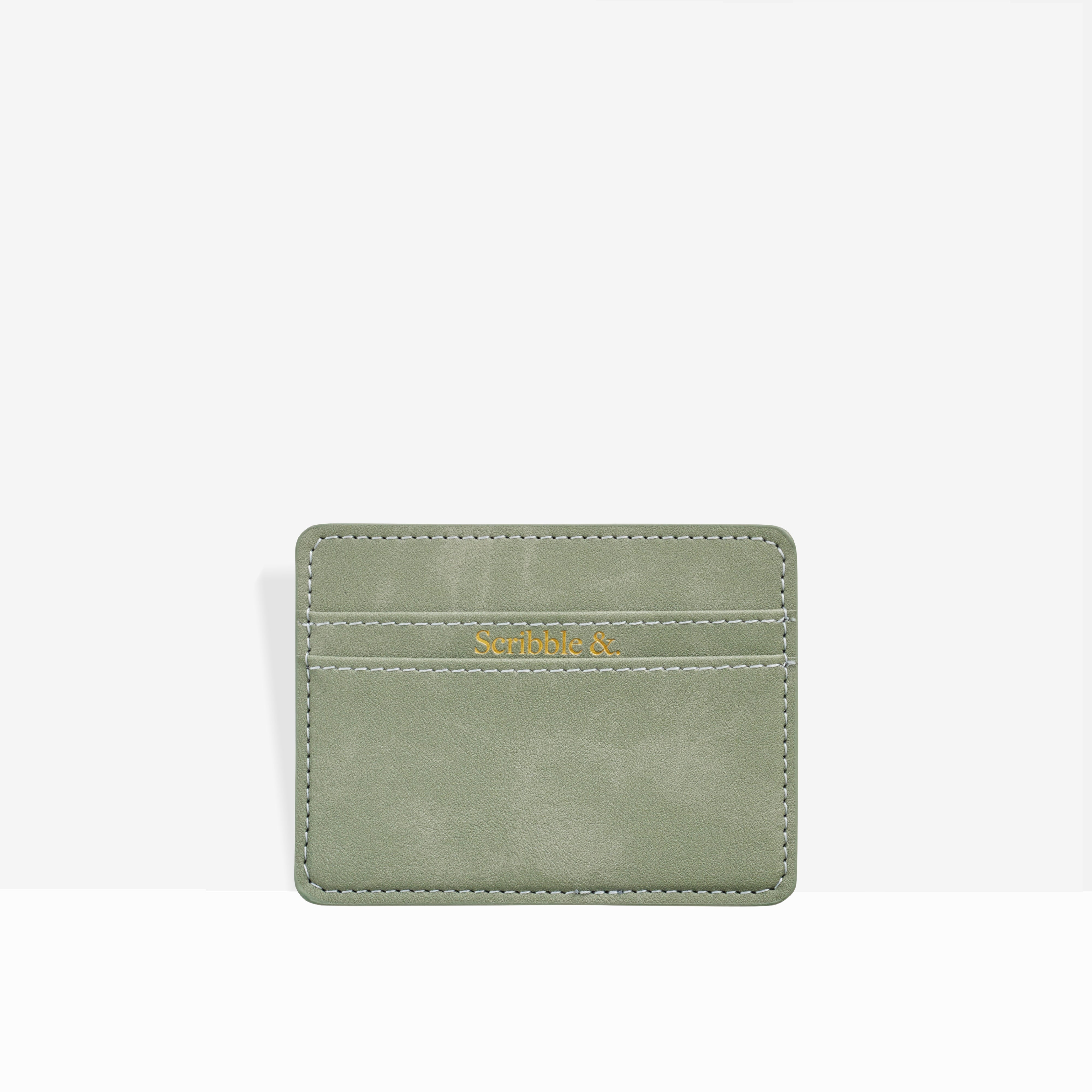 Olive Card Holder - Scribble & Dot