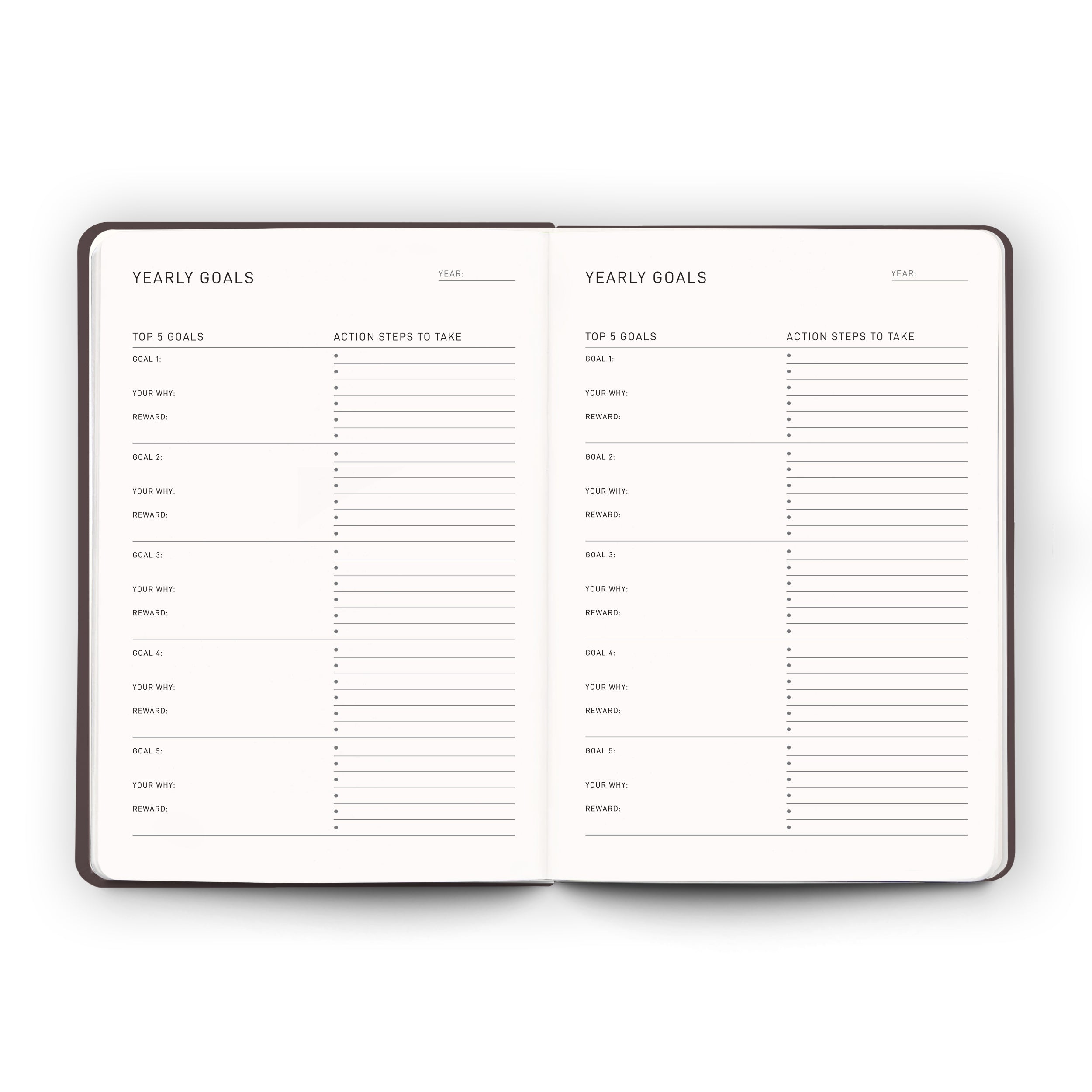 Daily Planner - Mocha - Scribble & Dot