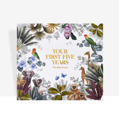 Jungle Edition Baby Memory Book 0 - 5 Years - Scribble & Dot