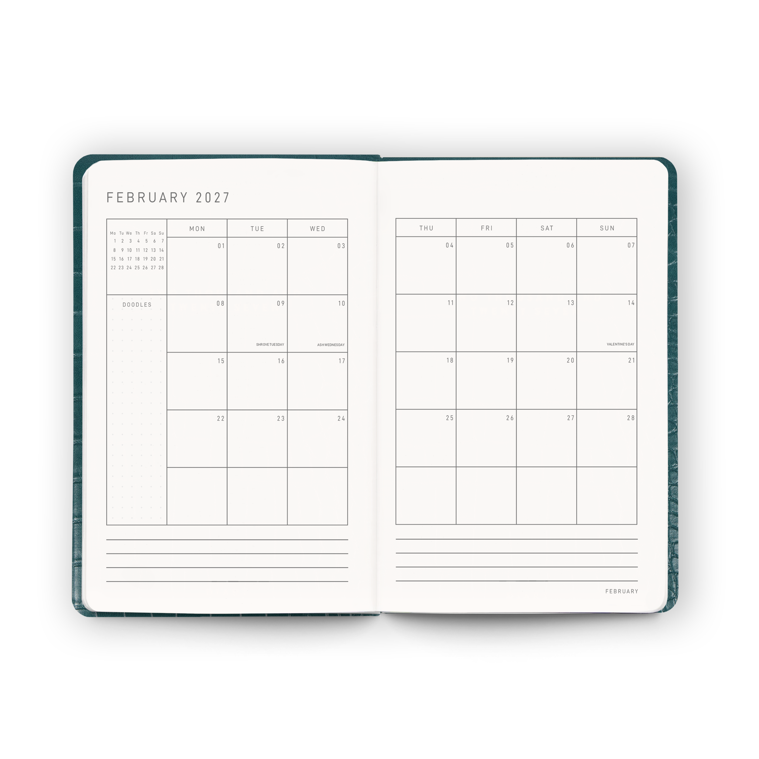 2027 Pocket Diary | Caspian Croc