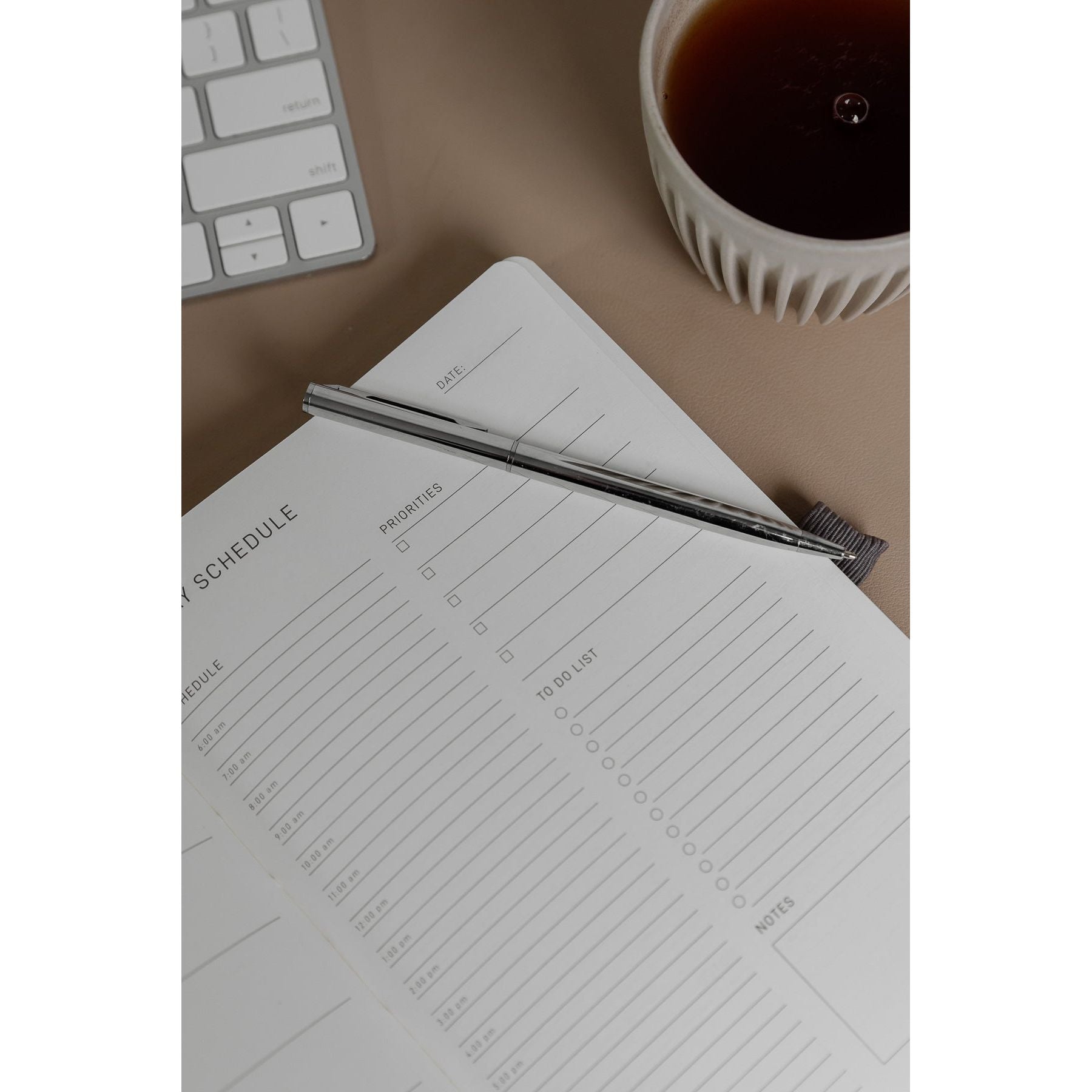 Daily Planner - Mocha - Scribble & Dot