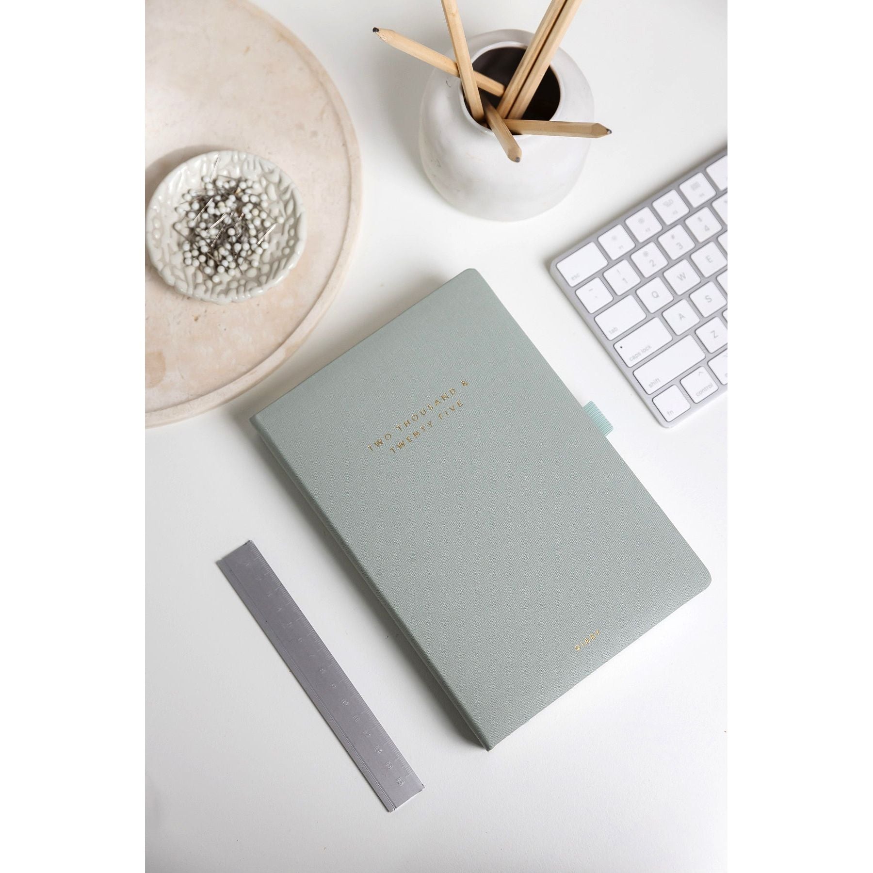 Sea Sage 2025 Diary - Day a Page A5 - Scribble & Dot 2026 daily diary 2026 weekly planner 2026 monthly planner 2026 dated planner 2026 hardcover diary 2026 Pocket Diary 2026 Small Diary Premium Diary 2026 Diaries 2026 Diary