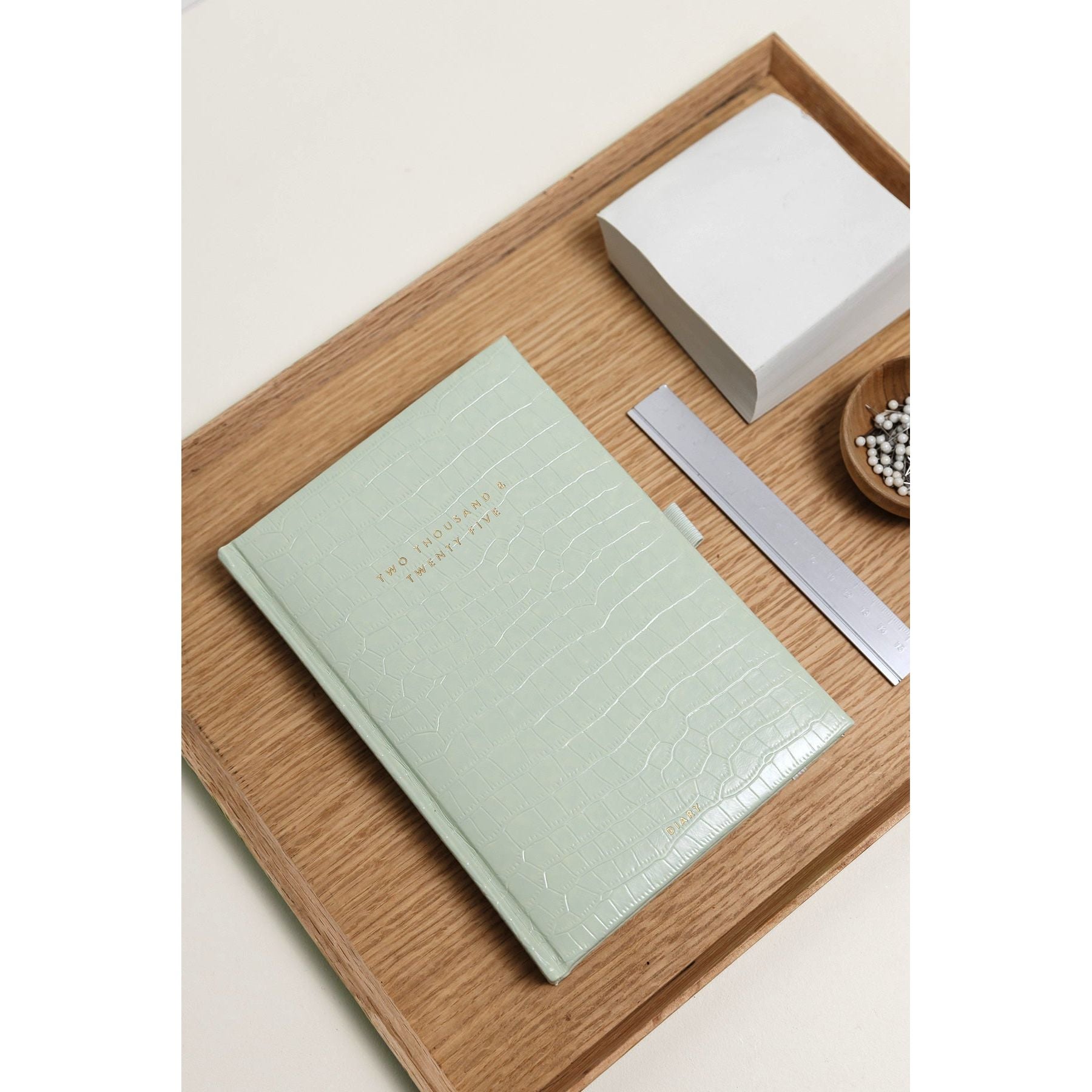 Sage Croc A5 2025 Diary - Scribble & Dot
