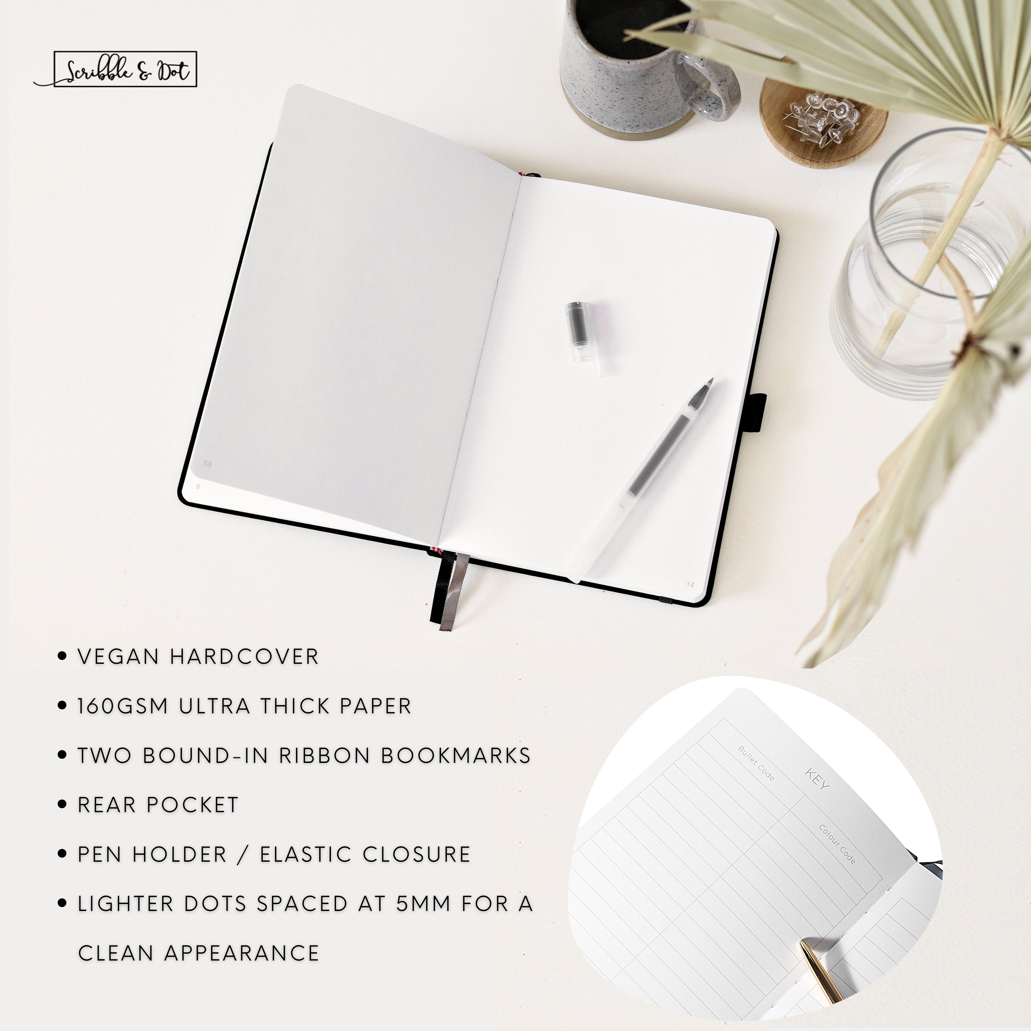 GOLD BEE - A5 - Scribble & Dot Dotted Journal