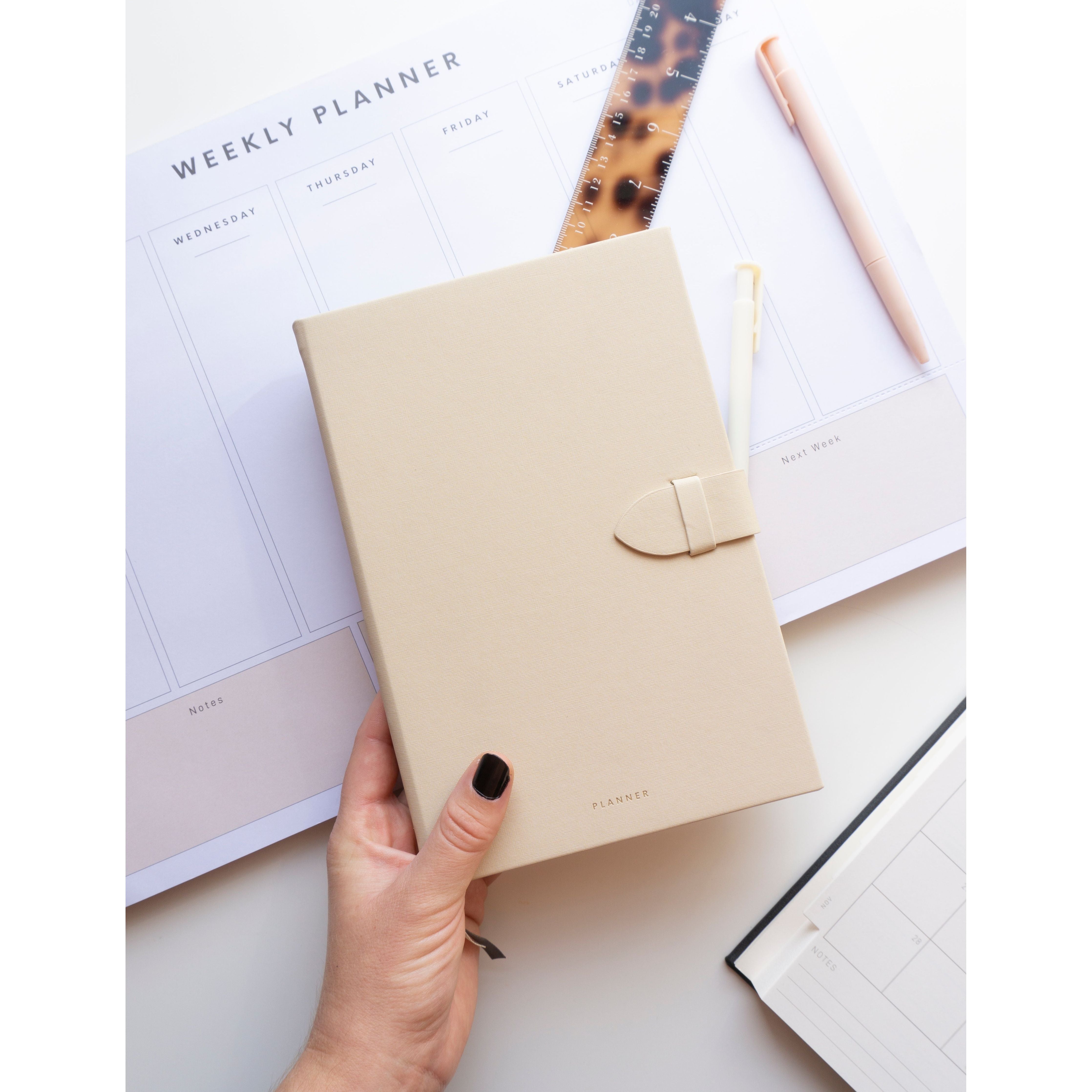 Beige - Undated Planner A5 - Scribble & Dot