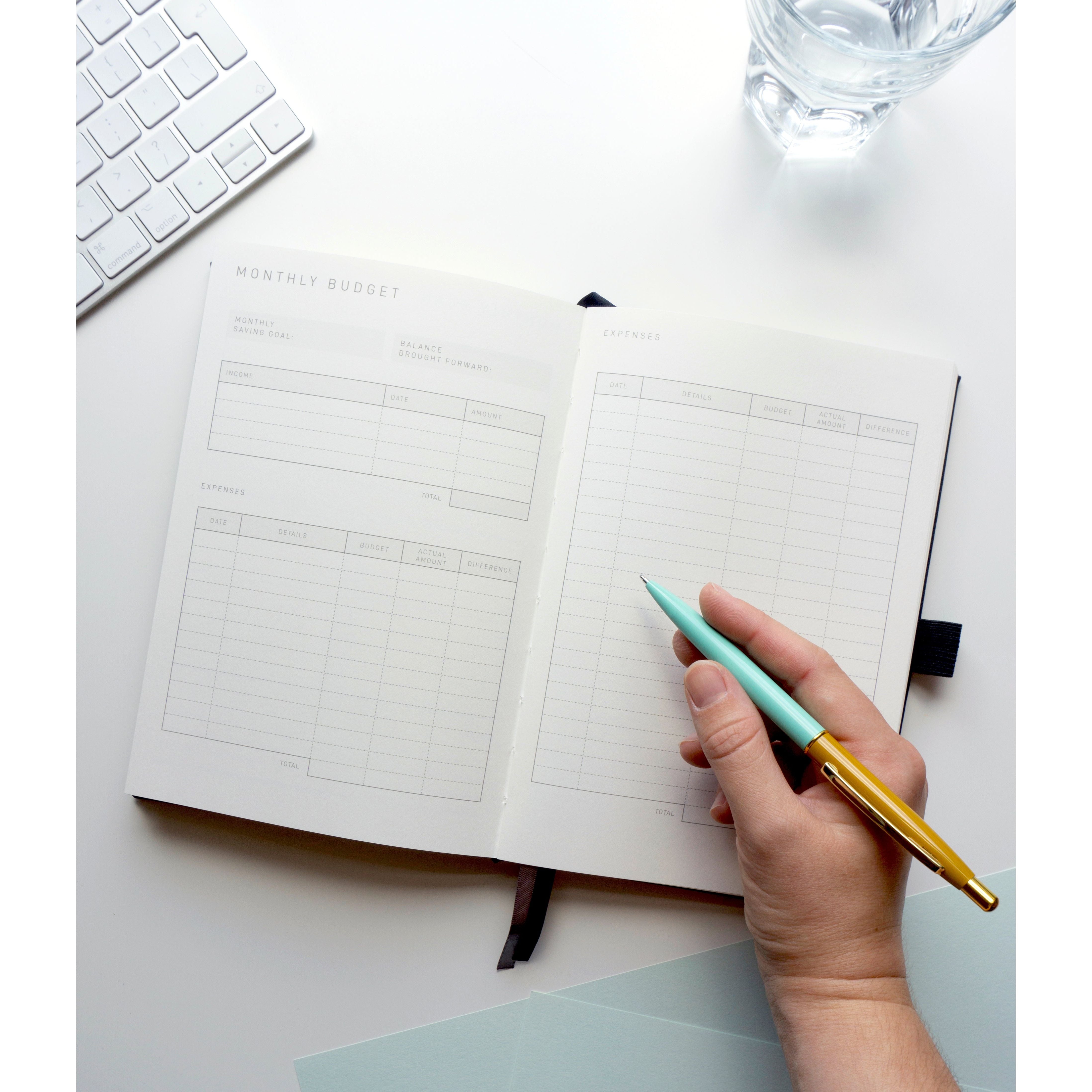 Budget Planner - Black A5 - Scribble & Dot