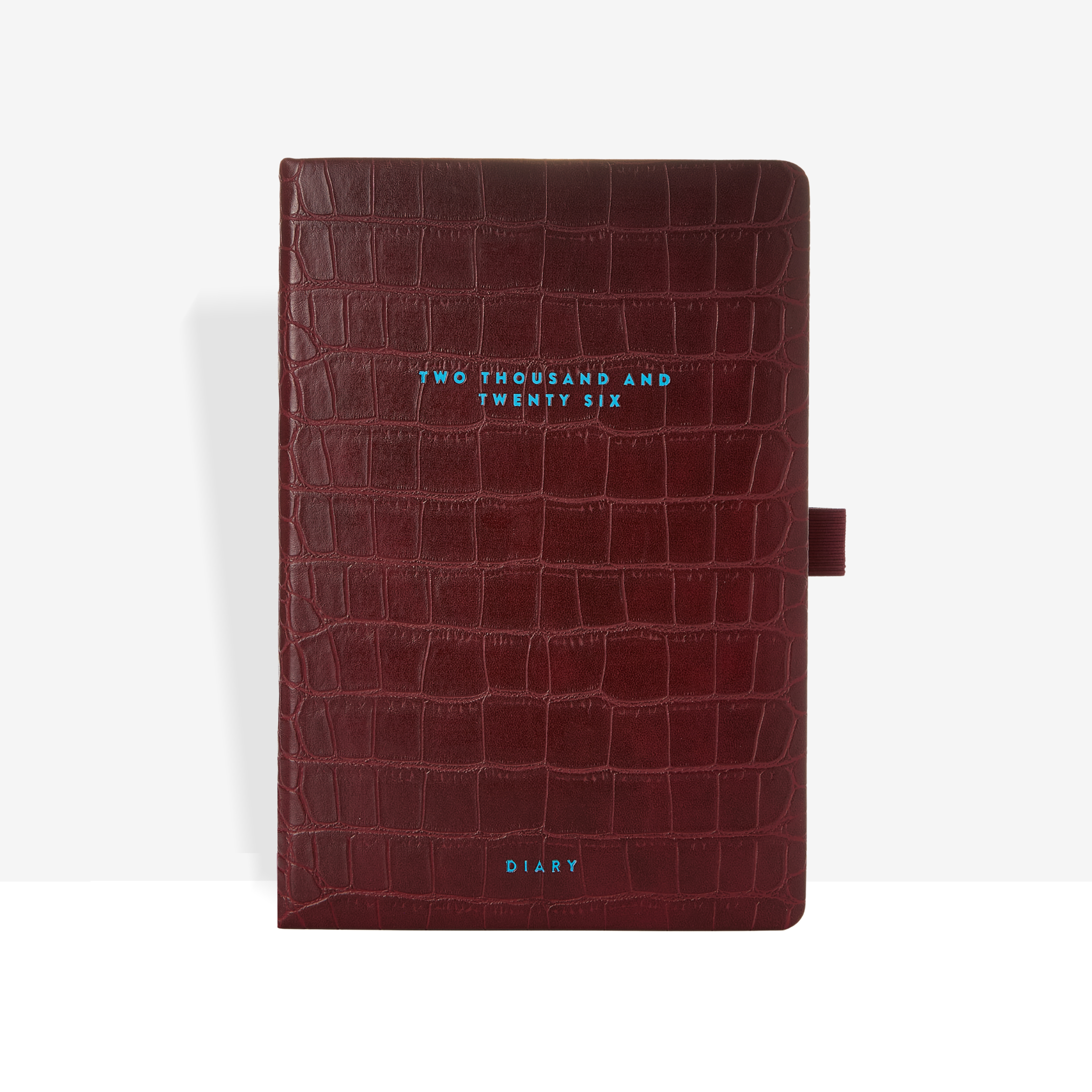 Burgundy Croc - A5 2026 Diary (Weekly)