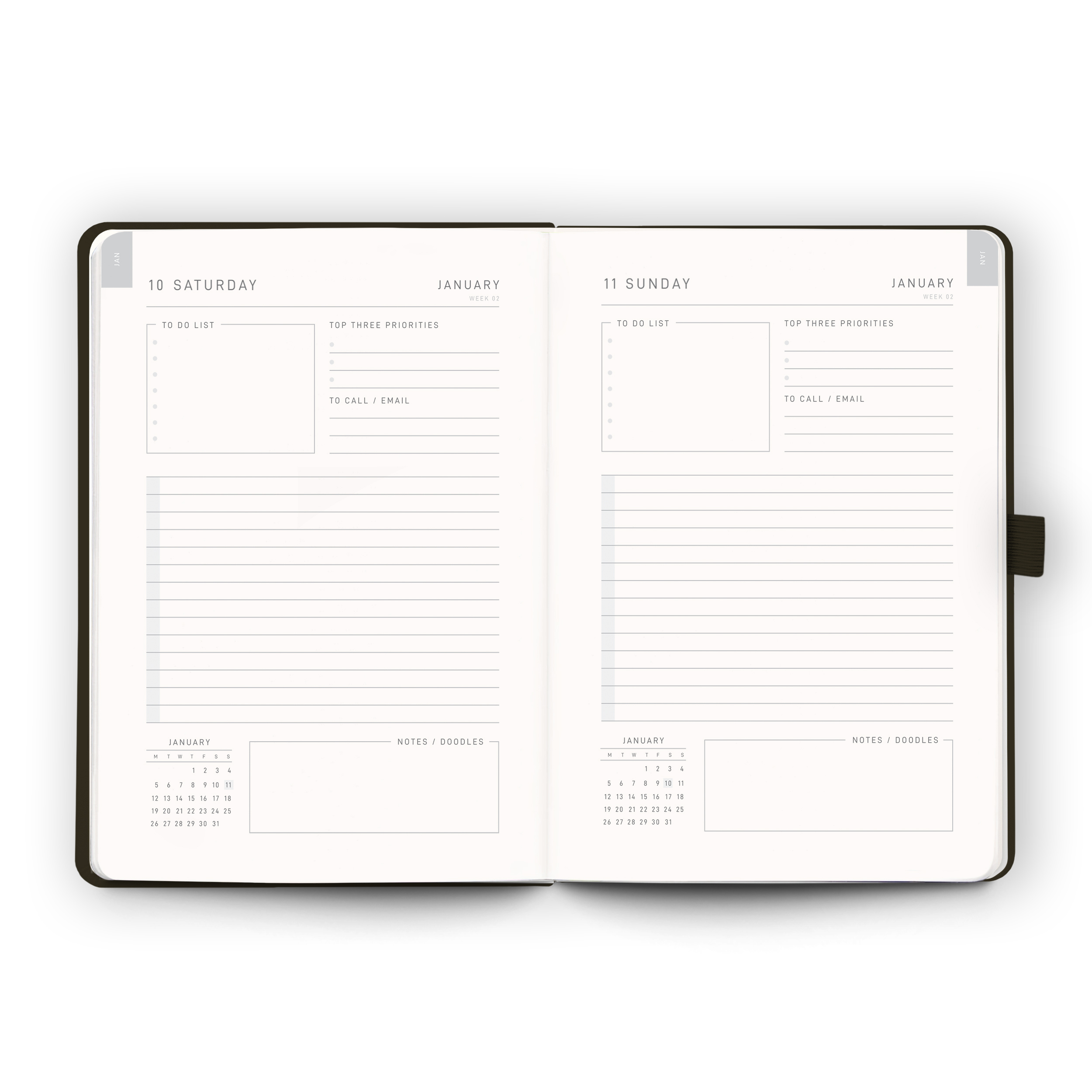 Gold Bee - 2026 Diary A5 - Day Per Page