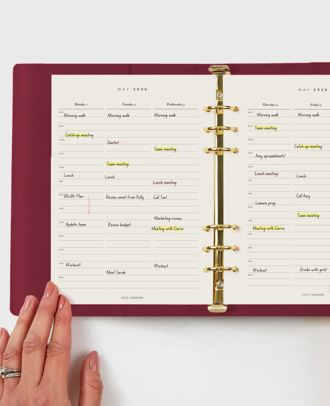 Classic Agenda - Chocolate Cherry - CGD London