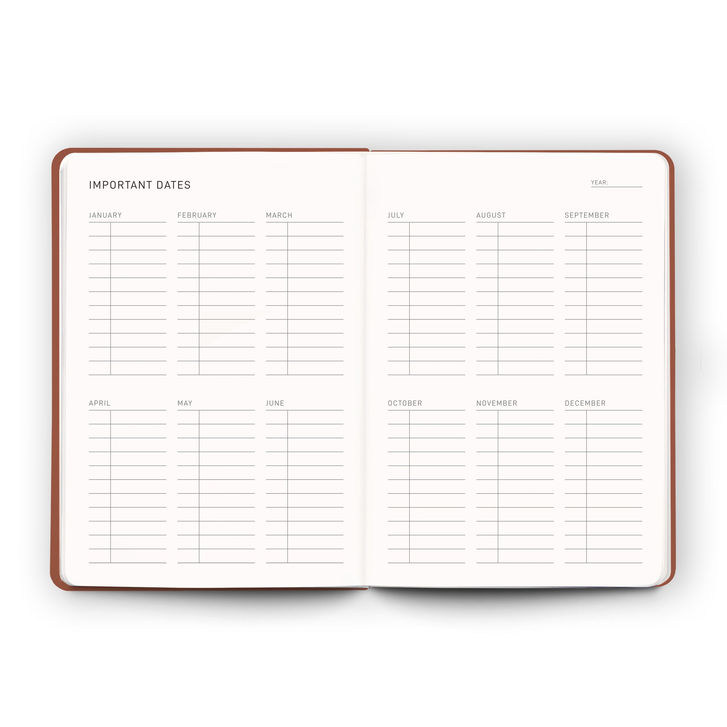 Daily Planner - Rust - Scribble & Dot
