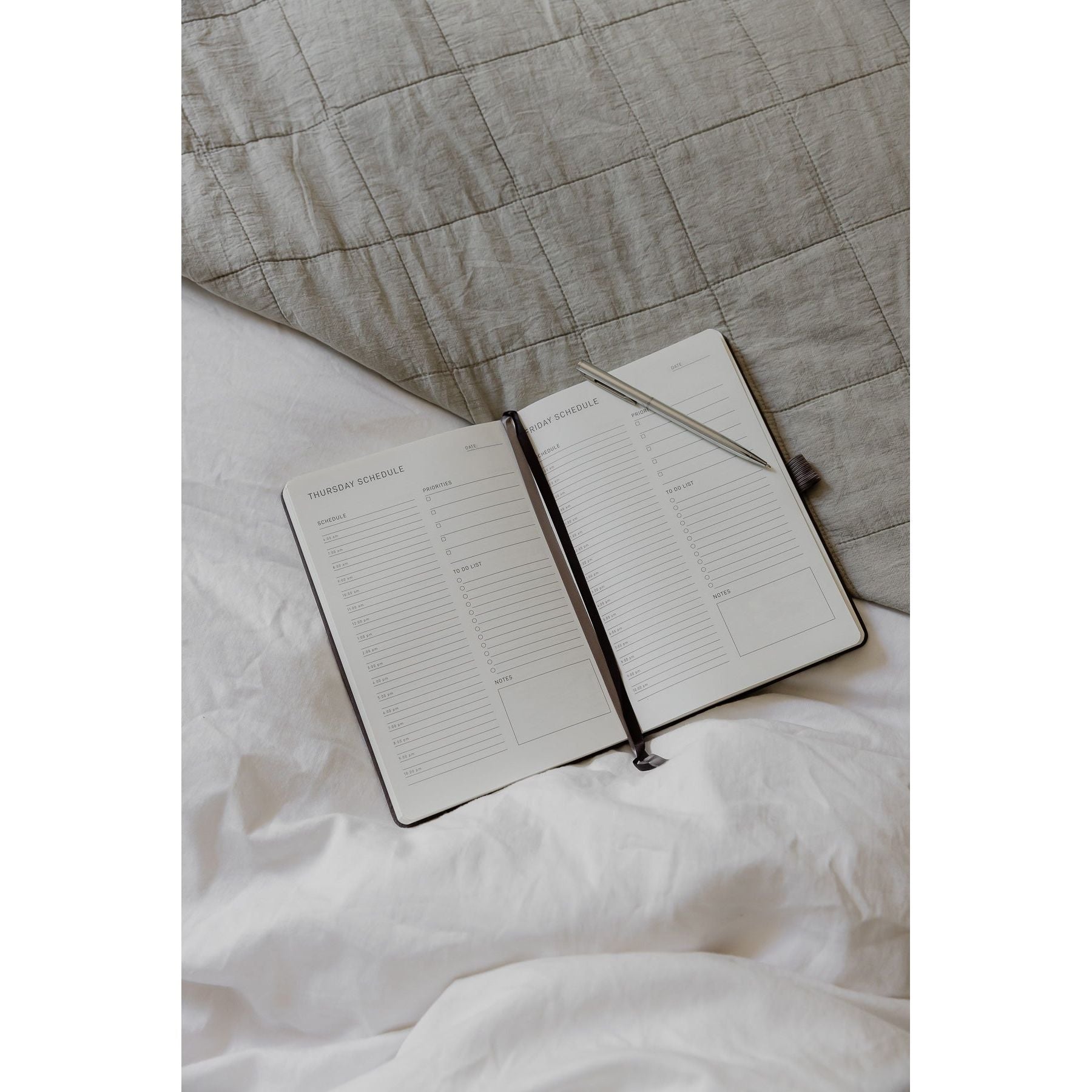 Daily Planner - Charcoal - Scribble & Dot