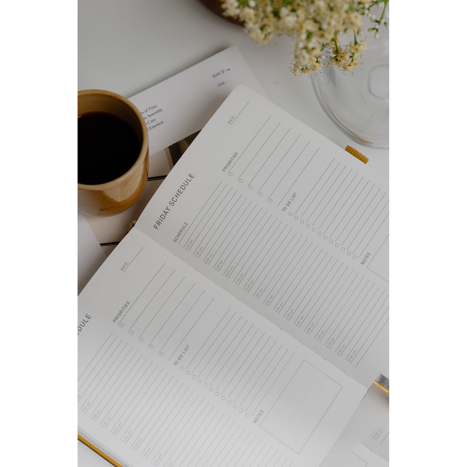 Daily Planner - Mustard - Scribble & Dot