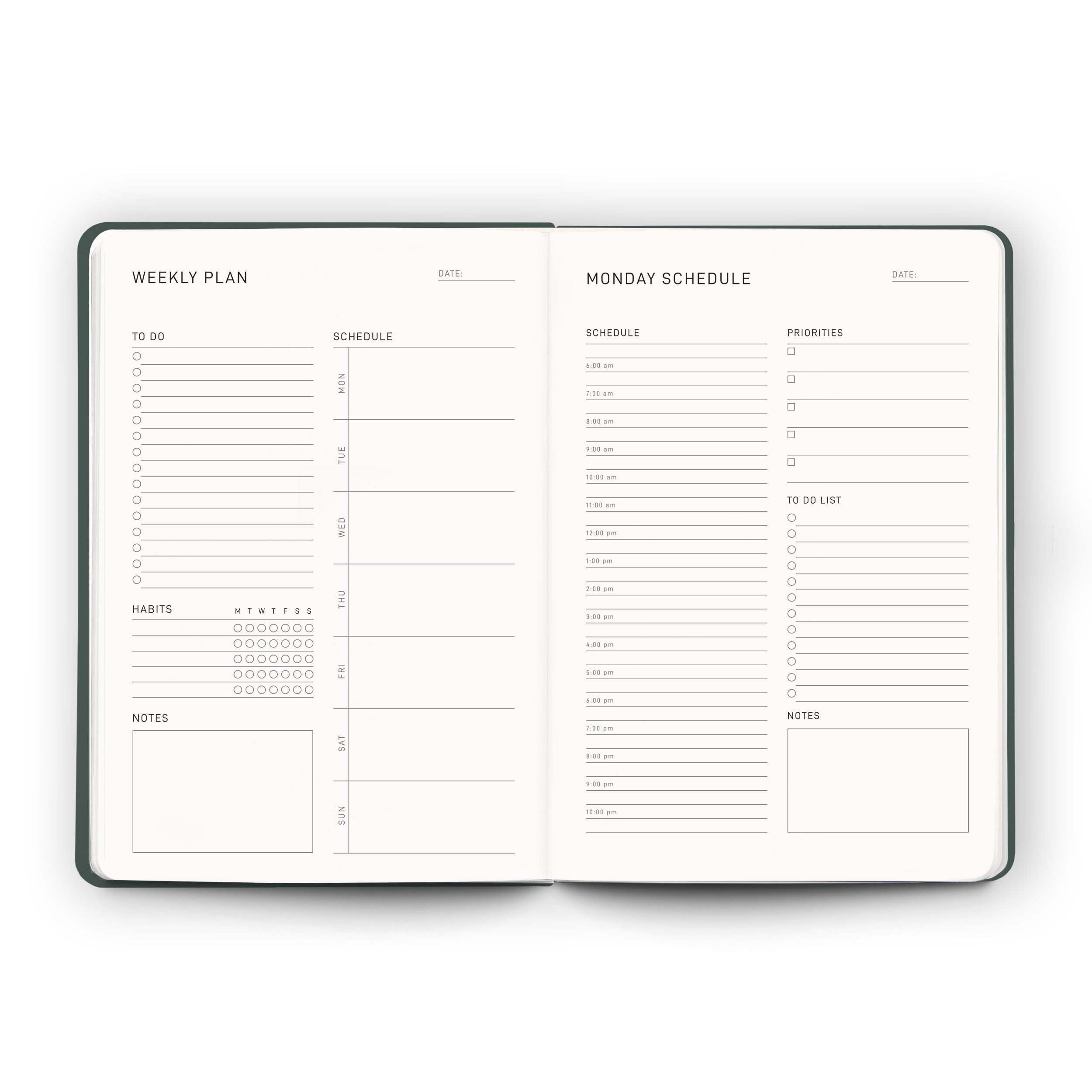 Daily Planner - Forest - Scribble & Dot