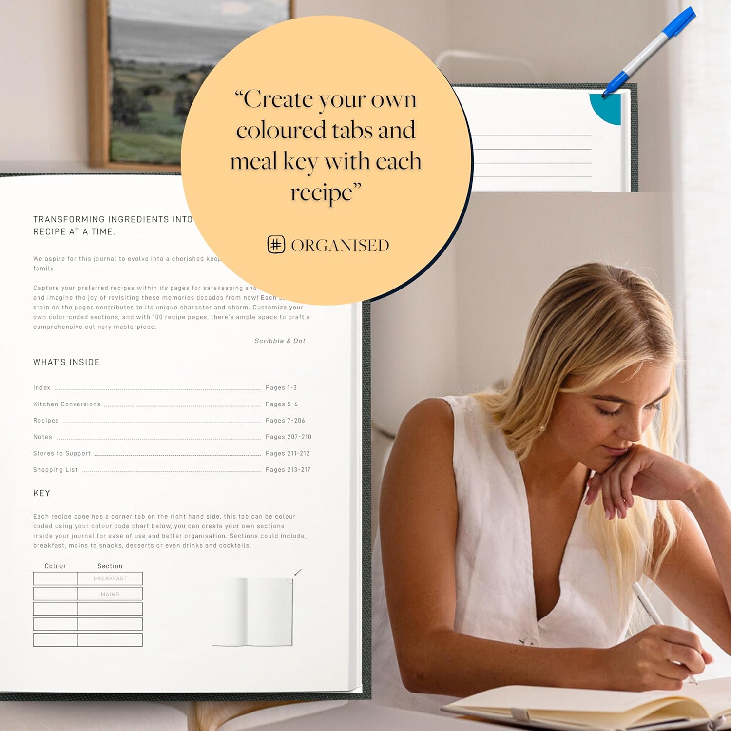 Luxury Recipe Journal Collection - Scribble & Dot