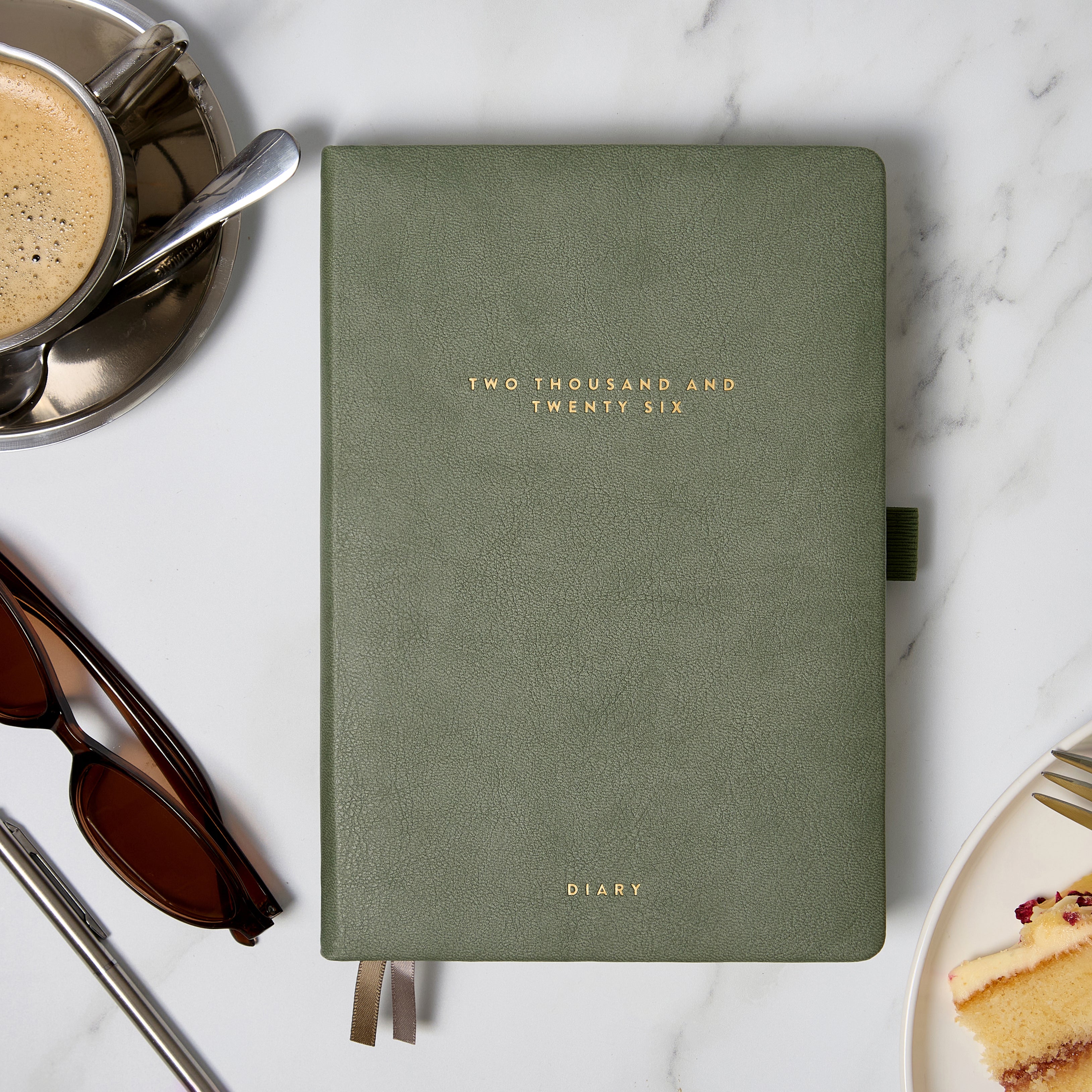 Sage Moss - 2026 Diary - Day per Page A5 - Scribble & Dot