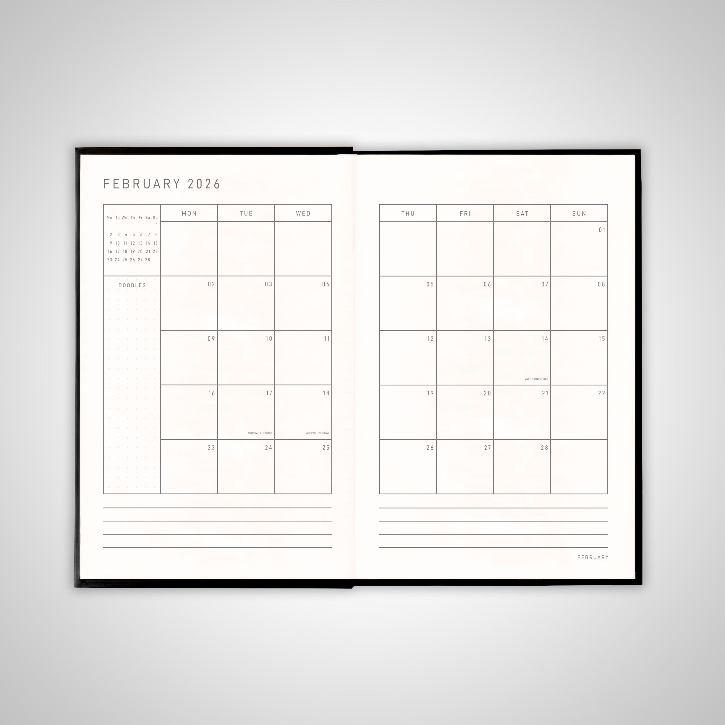 Gold Bee Pocket Diary 2026 - Scribble & Dot