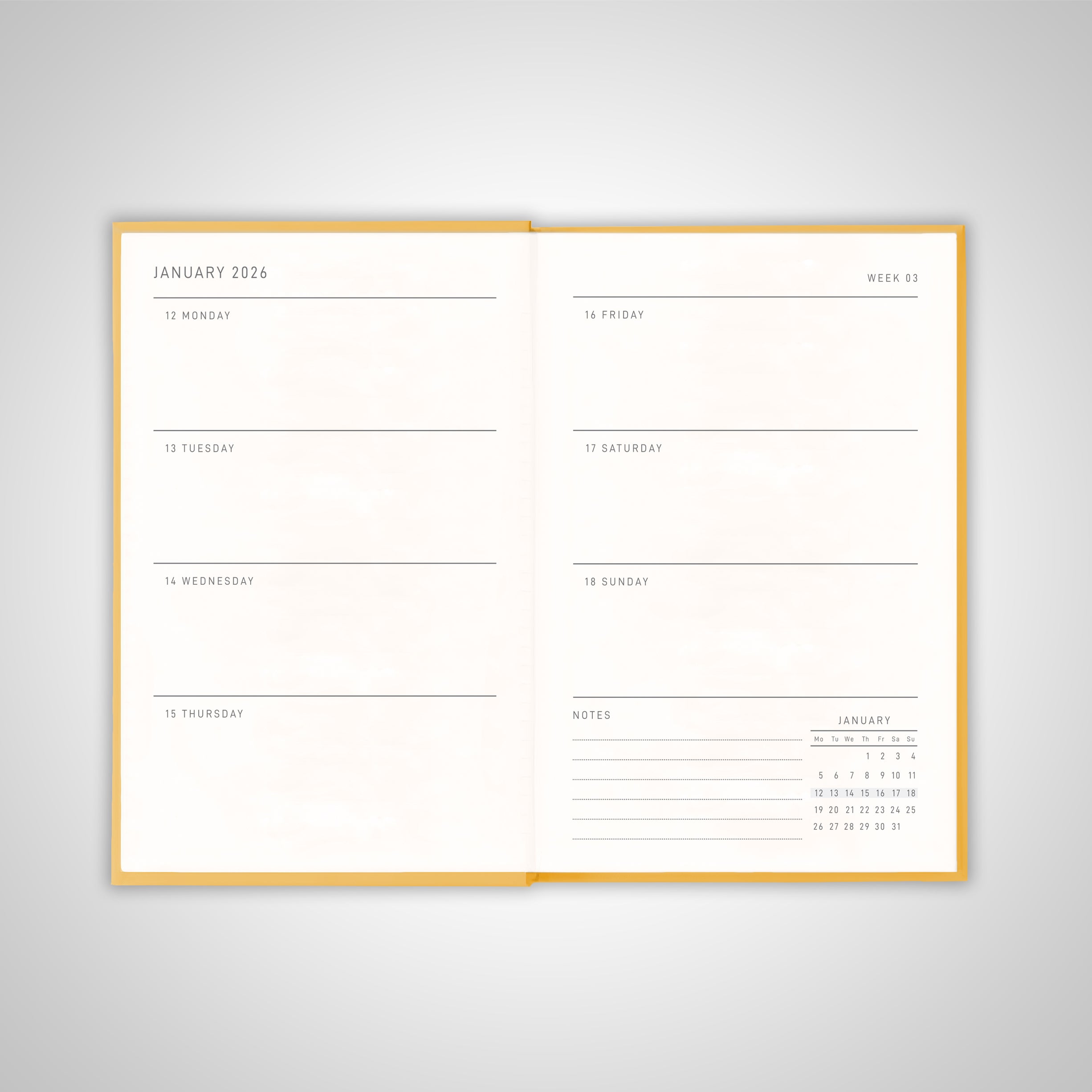 Tuscan Sun Pocket Diary 2026 - Scribble & Dot 2026 daily diary 2026 weekly planner 2026 monthly planner 2026 dated planner 2026 hardcover diary 2026 Pocket Diary 2026 Small Diary Premium Diary 2026 Diaries 2026 Diary