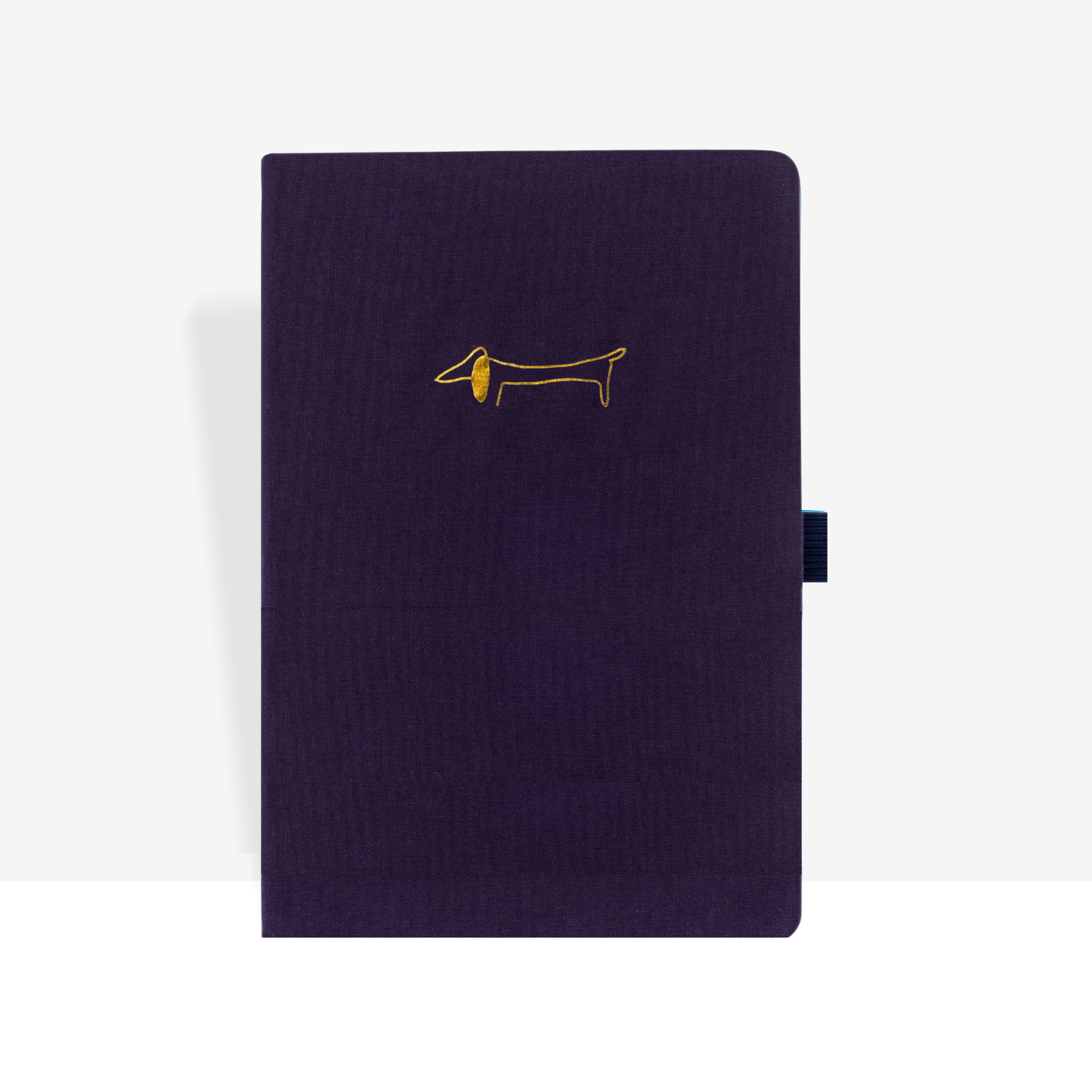 Dotted Journal - Navy Dachshund - Scribble & Dot