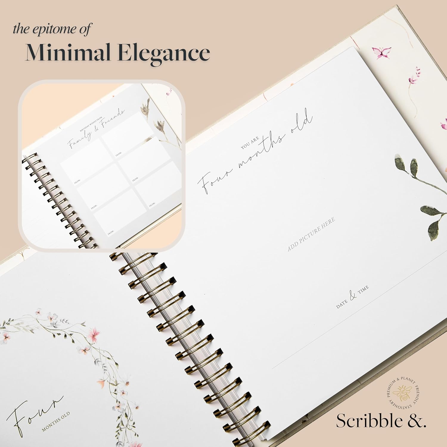 Baby Journal Memory Book - Suede