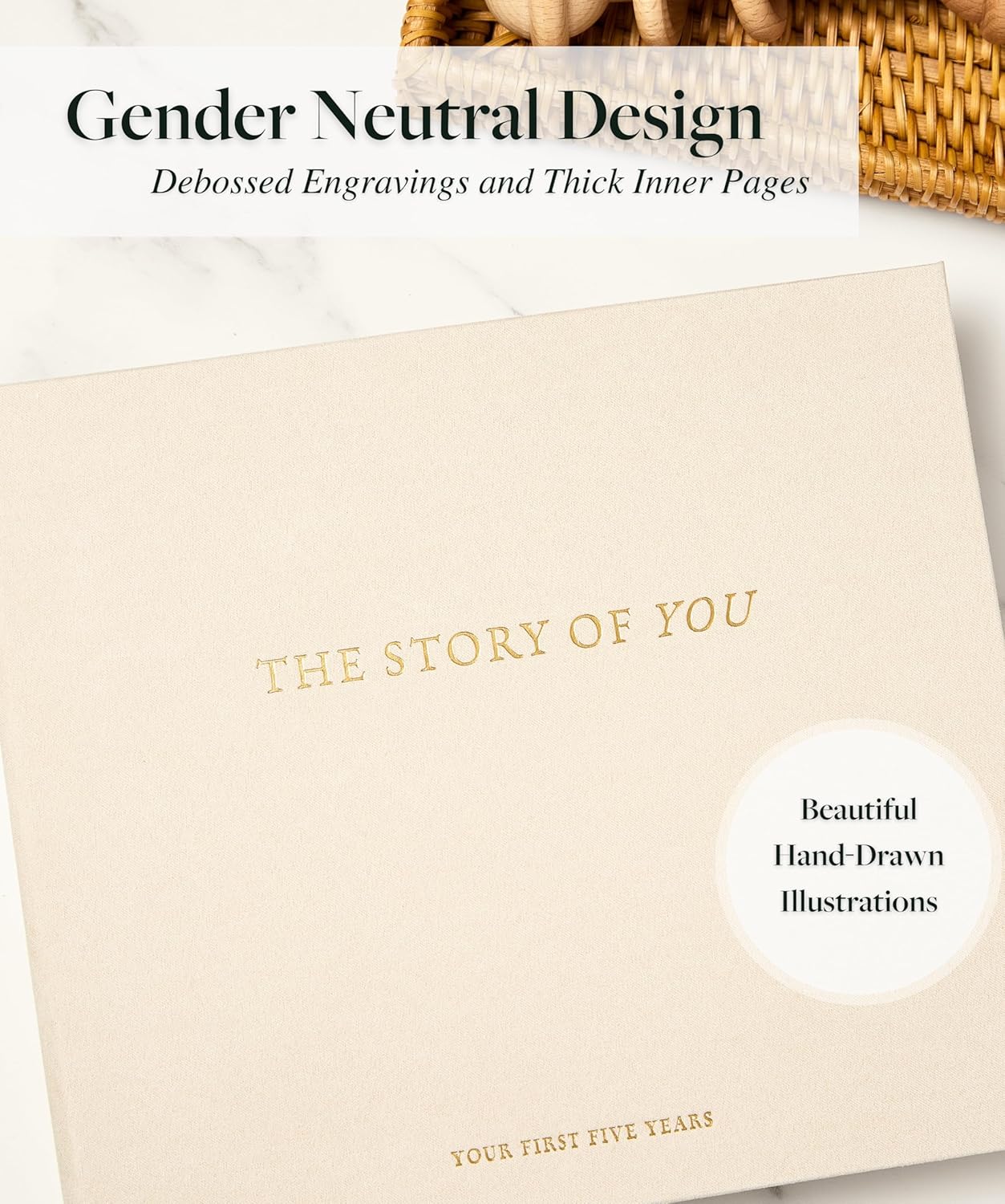 Baby Journal Memory Book - Suede