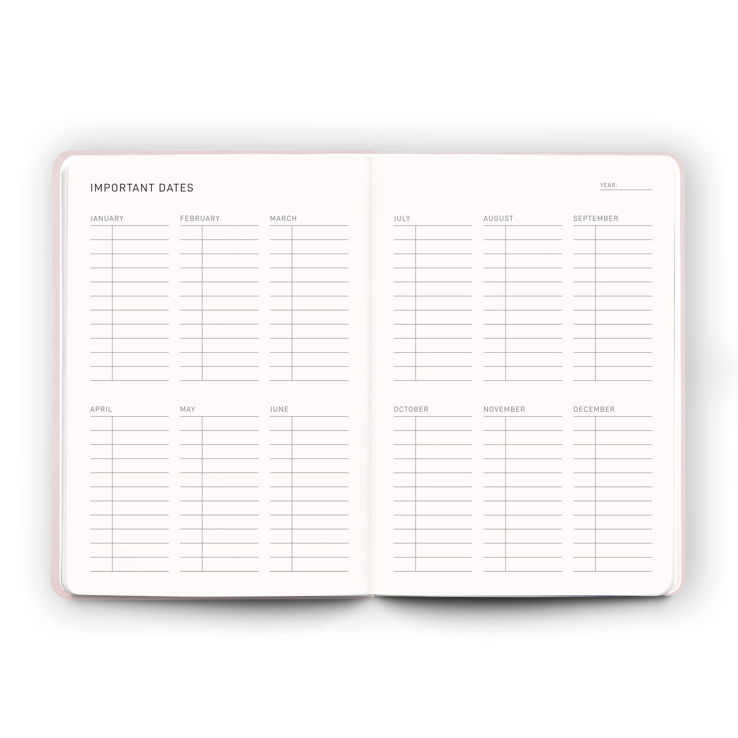 Daily Planner - Blush Pink - Scribble & Dot