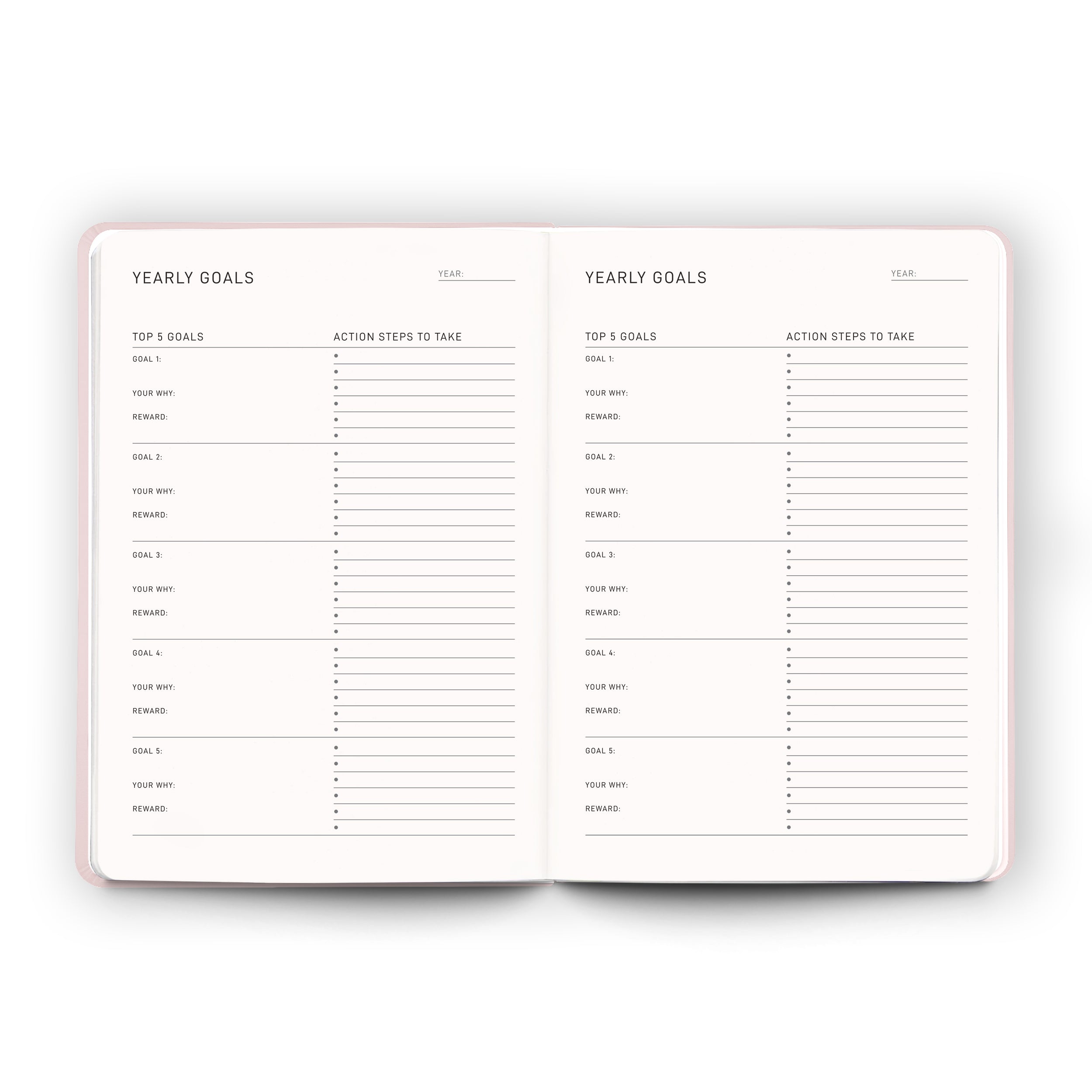 Daily Planner - Blush Pink - Scribble & Dot
