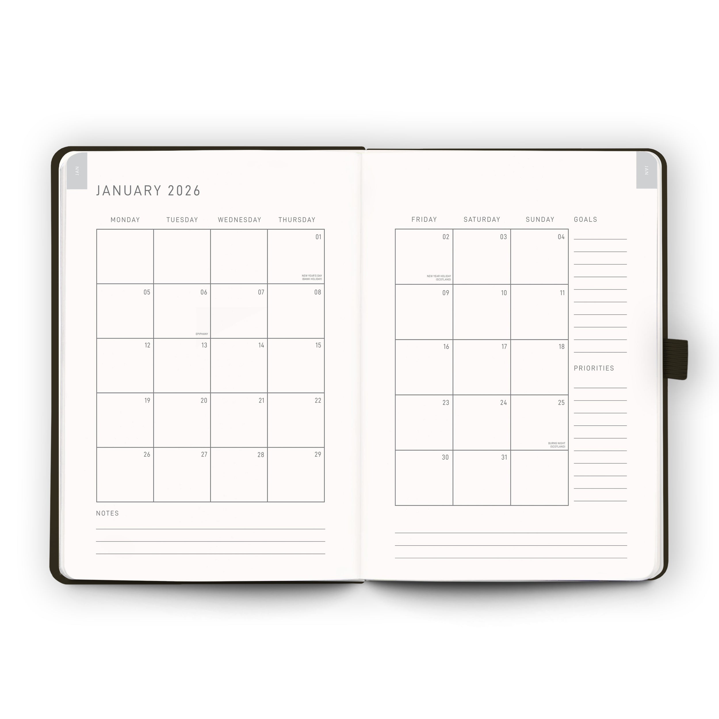 Gold Bee - 2026 Diary A5 - Day Per Page
