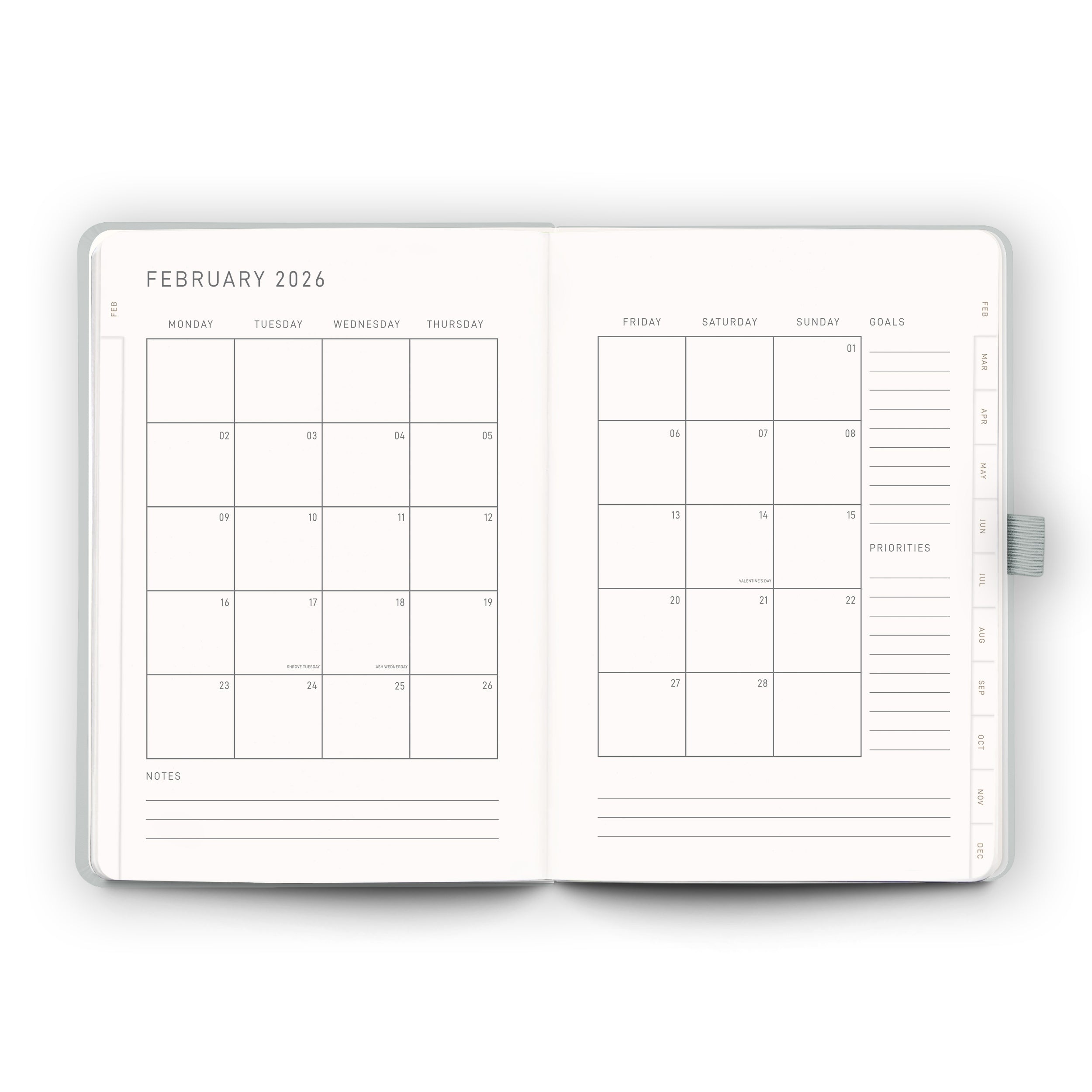Sea Foam - 2026 Diary (Weekly)