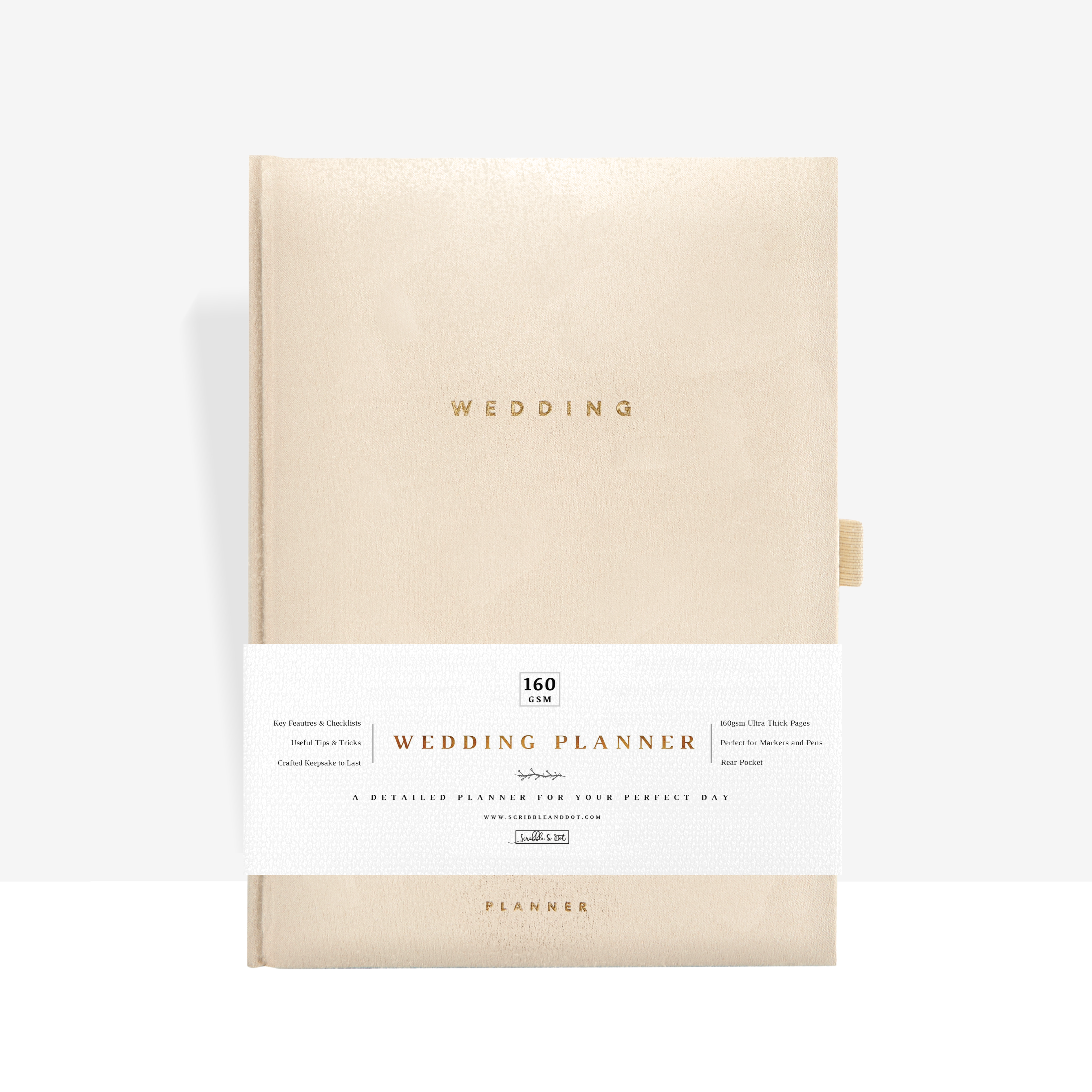 Luxury Wedding Planner Suede - Scribble & Dot