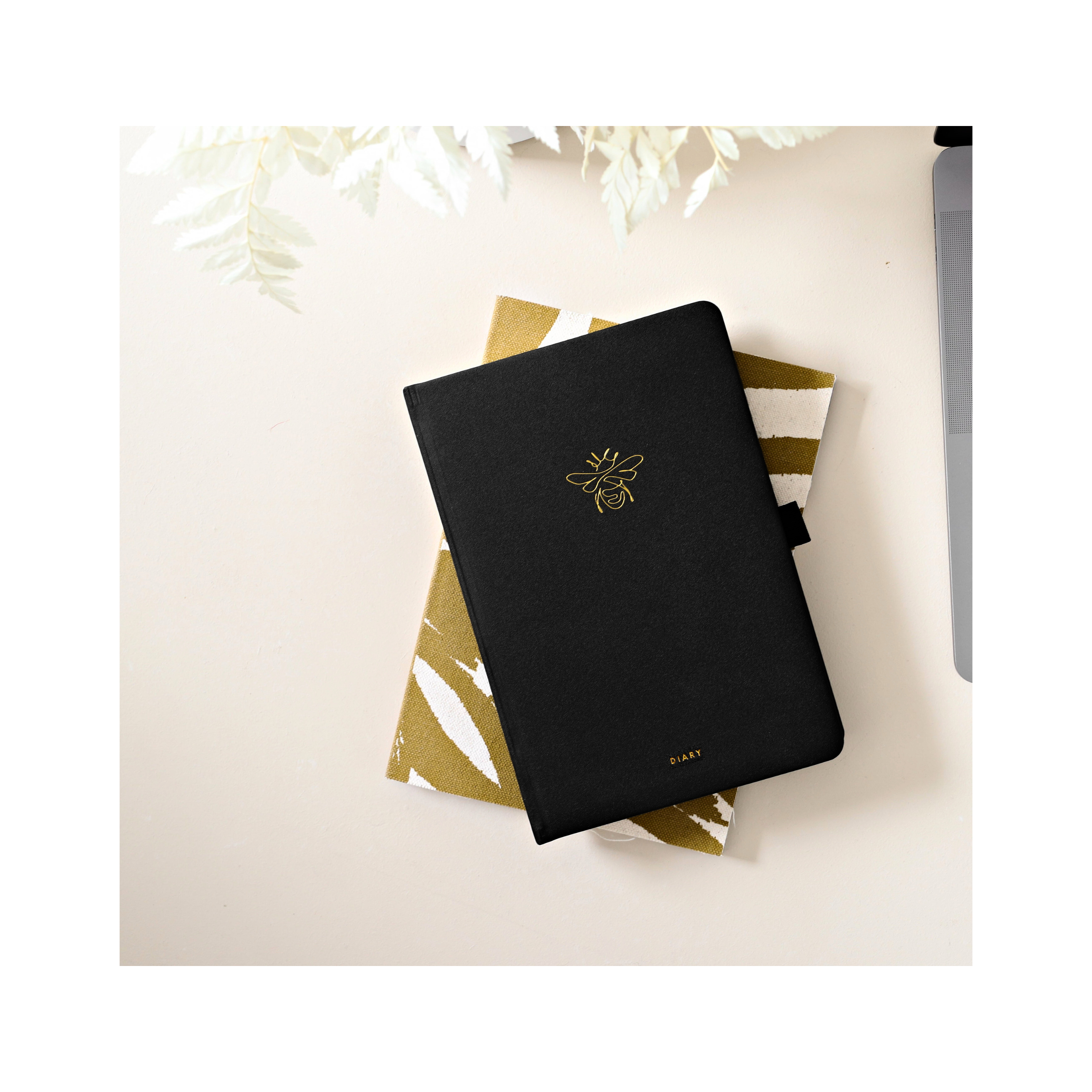 Gold Bee A5 2025 Diary - Scribble & Dot
