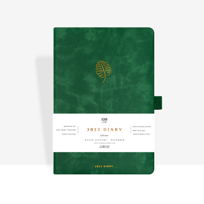 Monstera 2023 Diary -  Day a Page A5 - Scribble & Dot