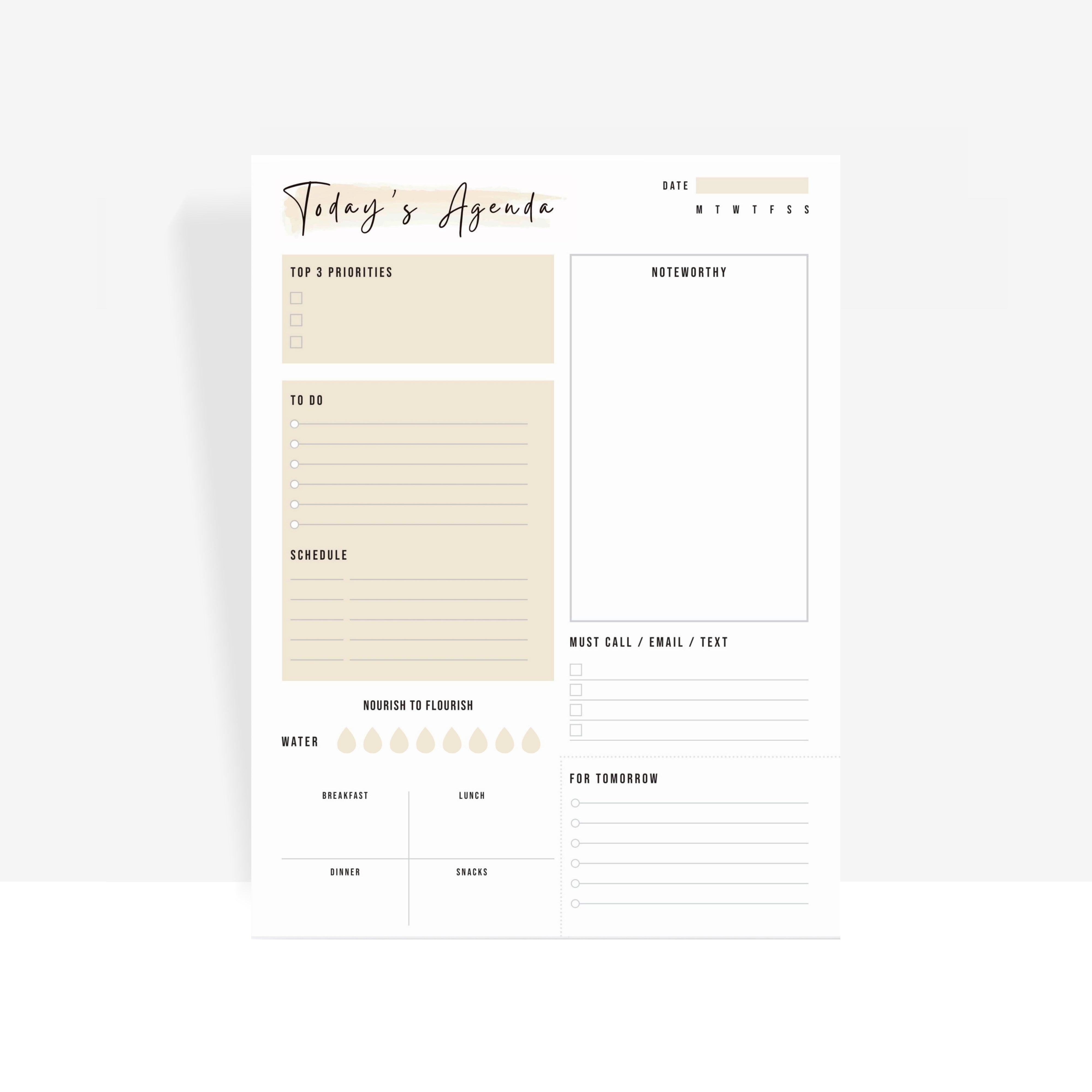 DAILY PLANNER PAD - Scribble & Dot