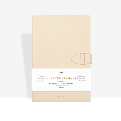 Beige - Undated Planner A5 - Scribble & Dot