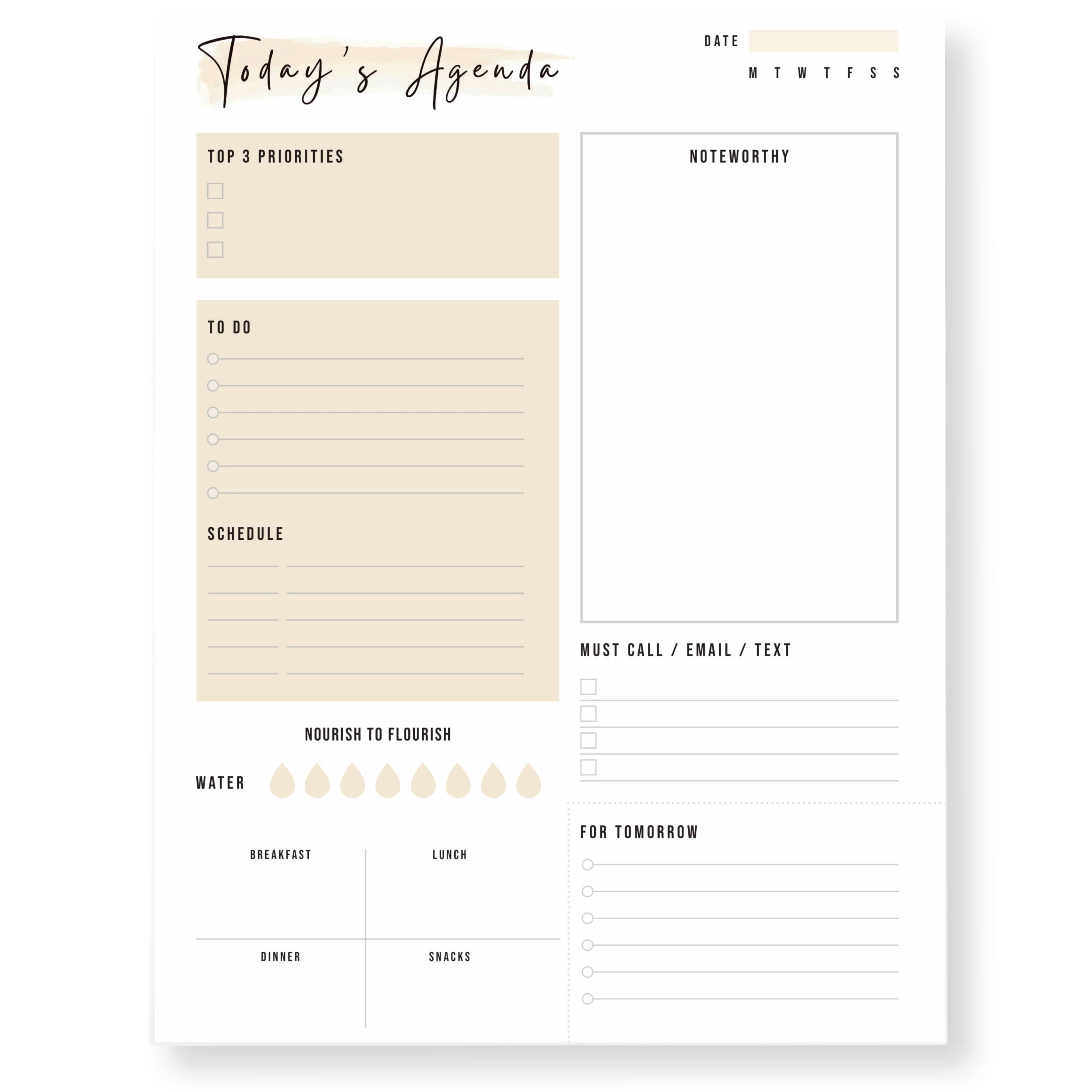 DAILY PLANNER PAD - Scribble & Dot